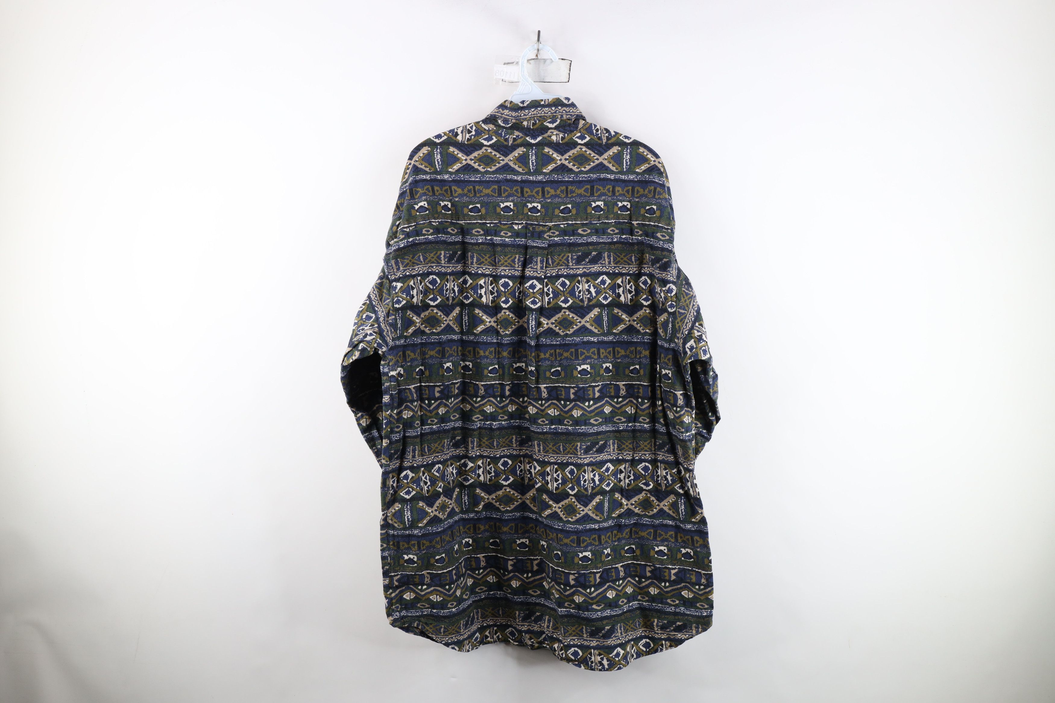 Columbia Vintage 90s Columbia Geometric Flannel Button Down Shirt Size US XXL / EU 58 / 5 - 9 Thumbnail