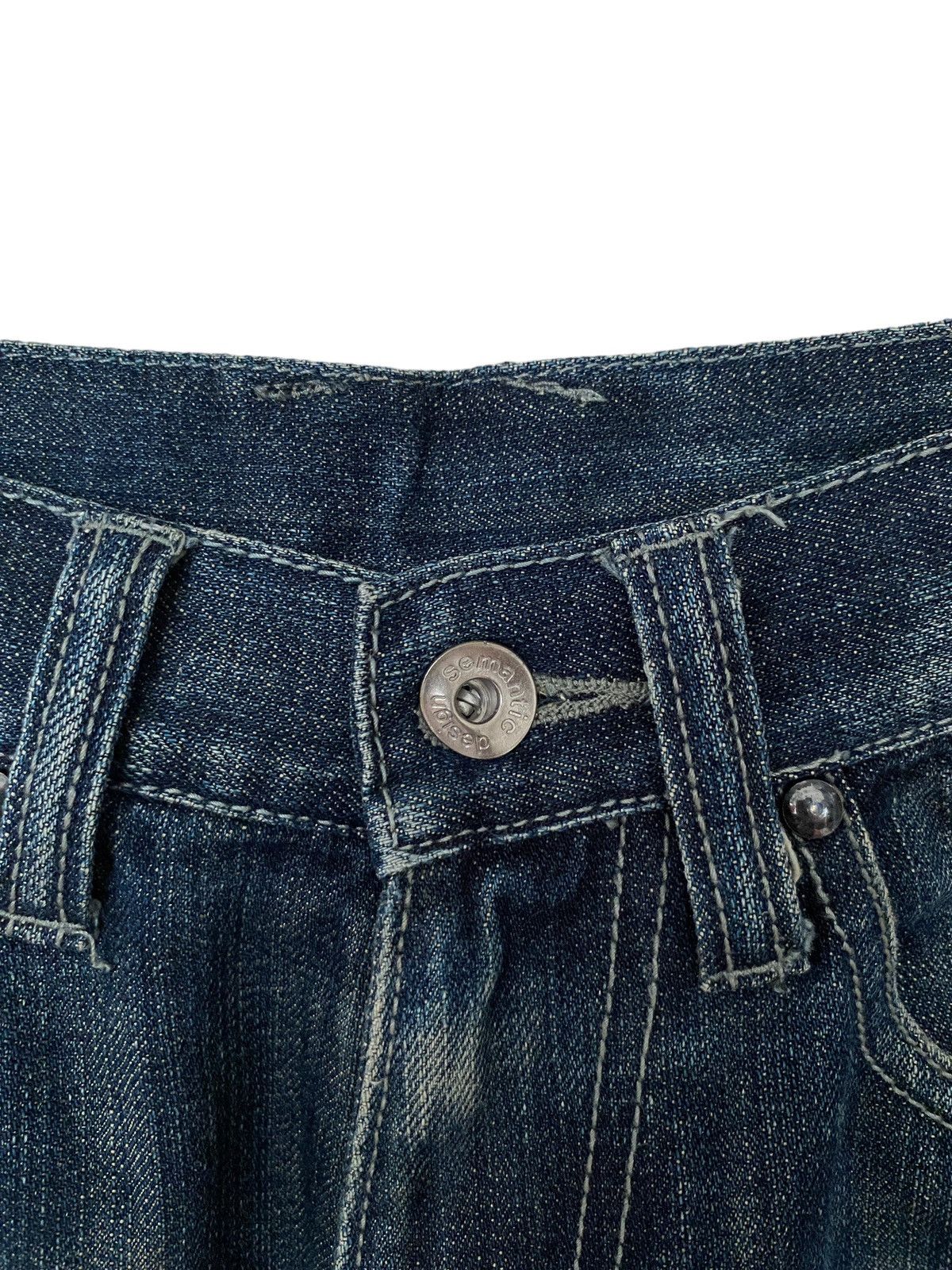 Vintage × semanticdesign Vintage Japanese Brand Semantic Design Flared Jeans 1990s Size US 30 / EU 46 - 12 Thumbnail