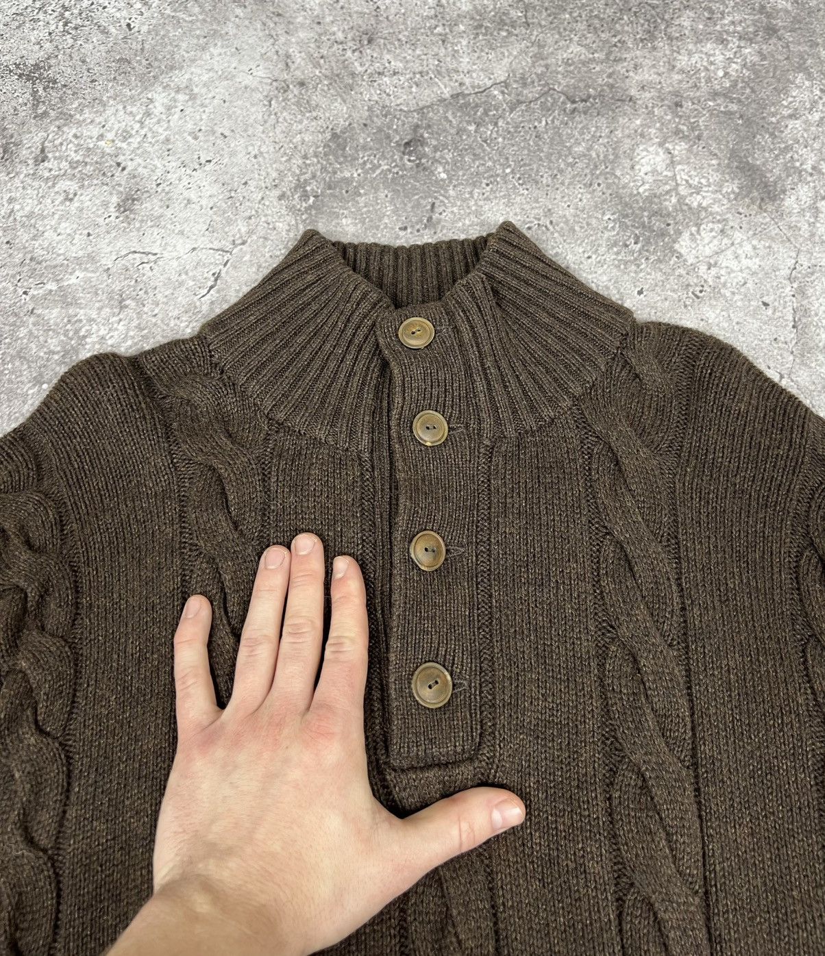 Polo Ralph Lauren Vintage Polo Ralph Lauren Silk Cashmere Knit Sweater Brown Size US XXL / EU 58 / 5 - 9 Thumbnail