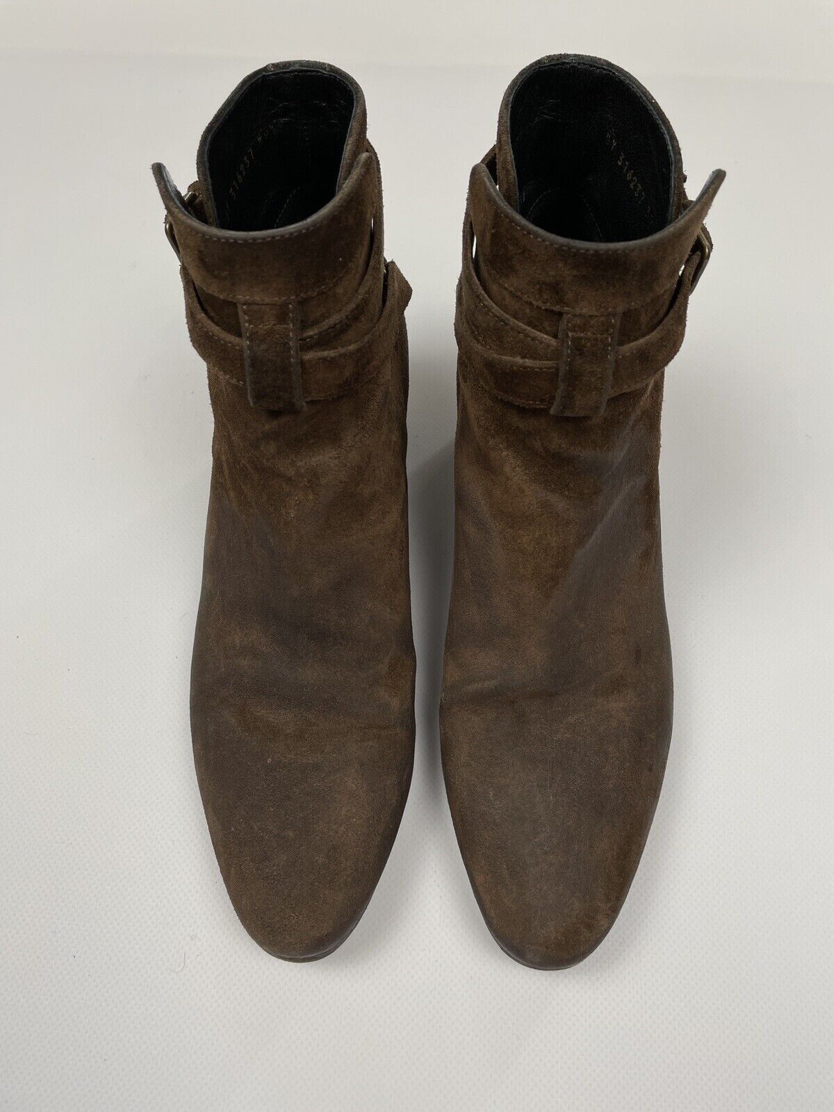 Saint Laurent Paris Saint Laurent Women's Brown Suede Blake Jodhpur Ankle Boots Size US 8.5 / IT 38.5 - 3 Thumbnail