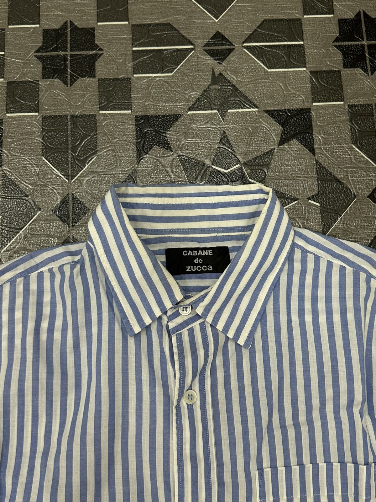 CABANE de ZUCCa Cabane de Zucca Stripes Pocket Button Shirt Size US M / EU 48-50 / 2 - 3 Thumbnail