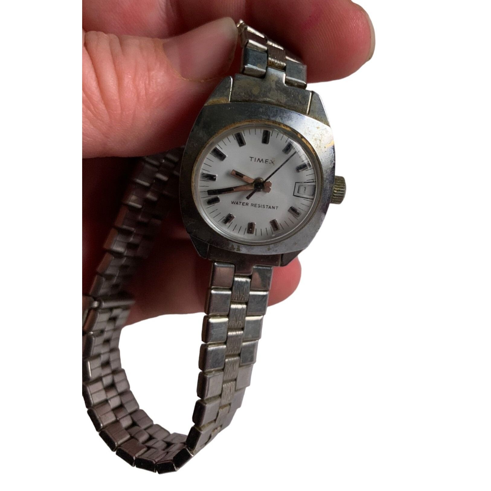Timex Vintage Silver Toned TIMEX Watches (5) Untested - Water Resi Size ONE SIZE - 12 Thumbnail