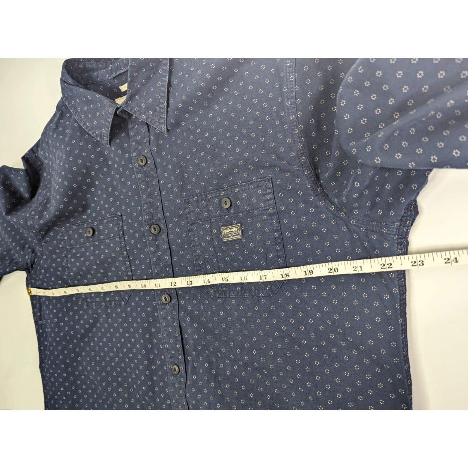 Ralph Lauren Ralph Lauren Denim & Supply Shirt Men's Large Navy Dots 100% Cotton Button-Up Size US L / EU 52-54 / 3 - 4 Thumbnail
