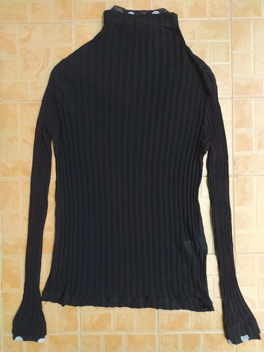 Yohji Yamamoto Y'S YOHJI YAMAMOTO MESH COTTON BLACK JUMPER SWEATER SIZE 2 Size M / US 6-8 / IT 42-44 - 5 Thumbnail