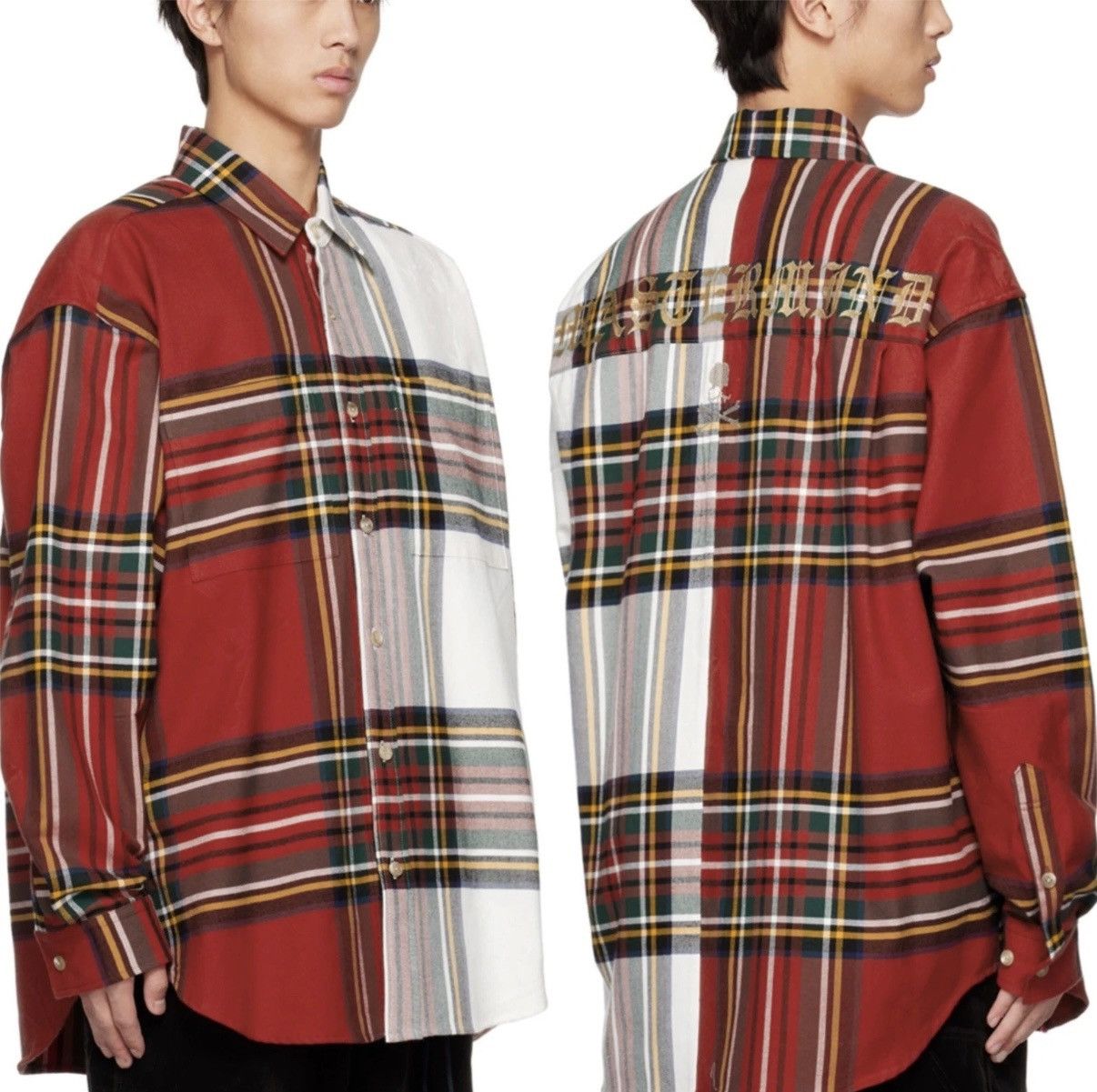 Mastermind Japan Mastermind Japan Men's Red Check Plaid Flannel Size US XL / EU 56 / 4 - 6 Thumbnail