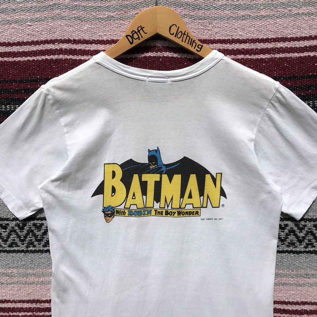 DC Comics 💥Rare💥70s Vintage Batman & Robin The Boy Wander Shirt©️1977 Size US S / EU 44-46 / 1 - 9 Thumbnail