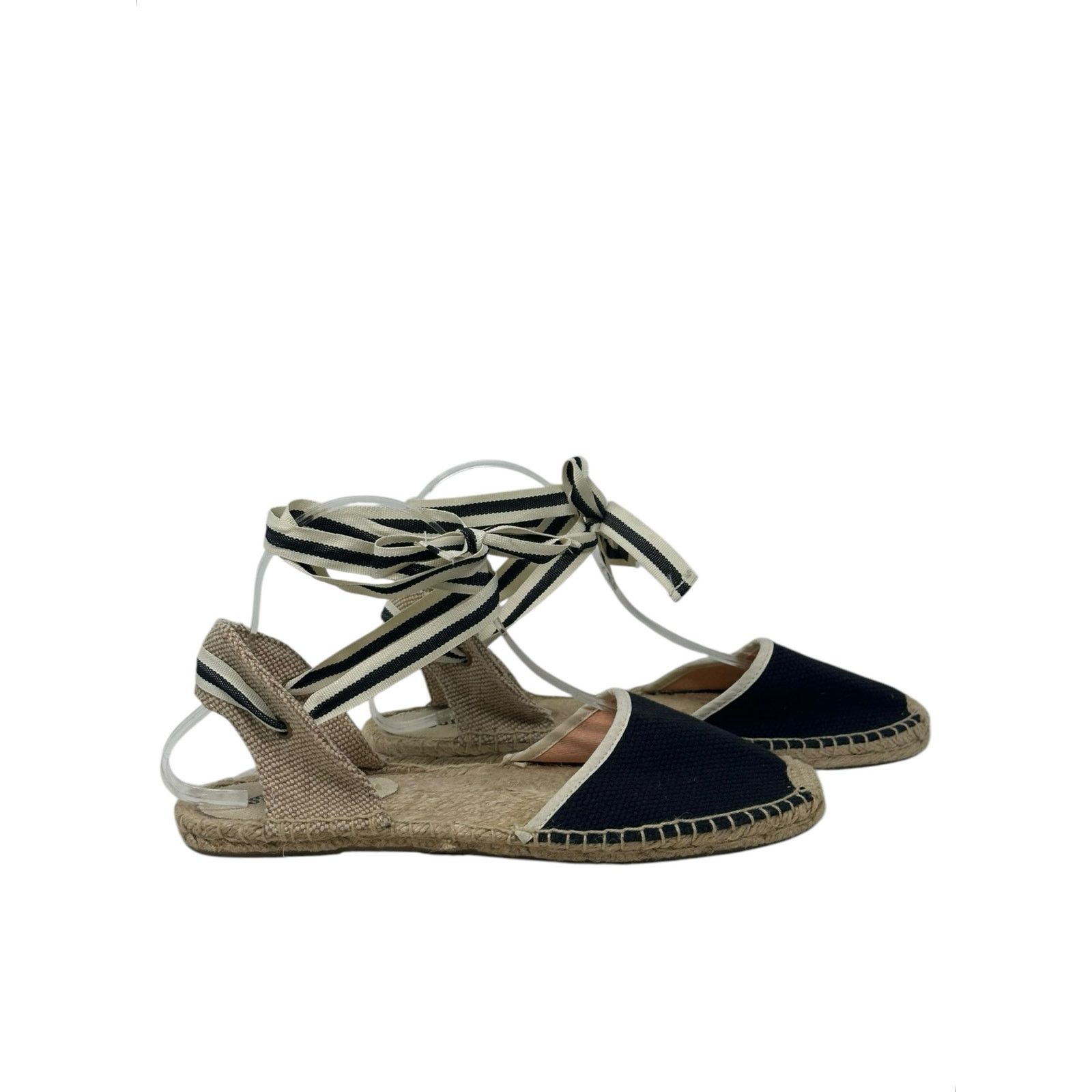 Soludos Soludos black canvas tie up espadrilles sandal shoes size 9 Size US 9 / IT 39 - 9 Thumbnail