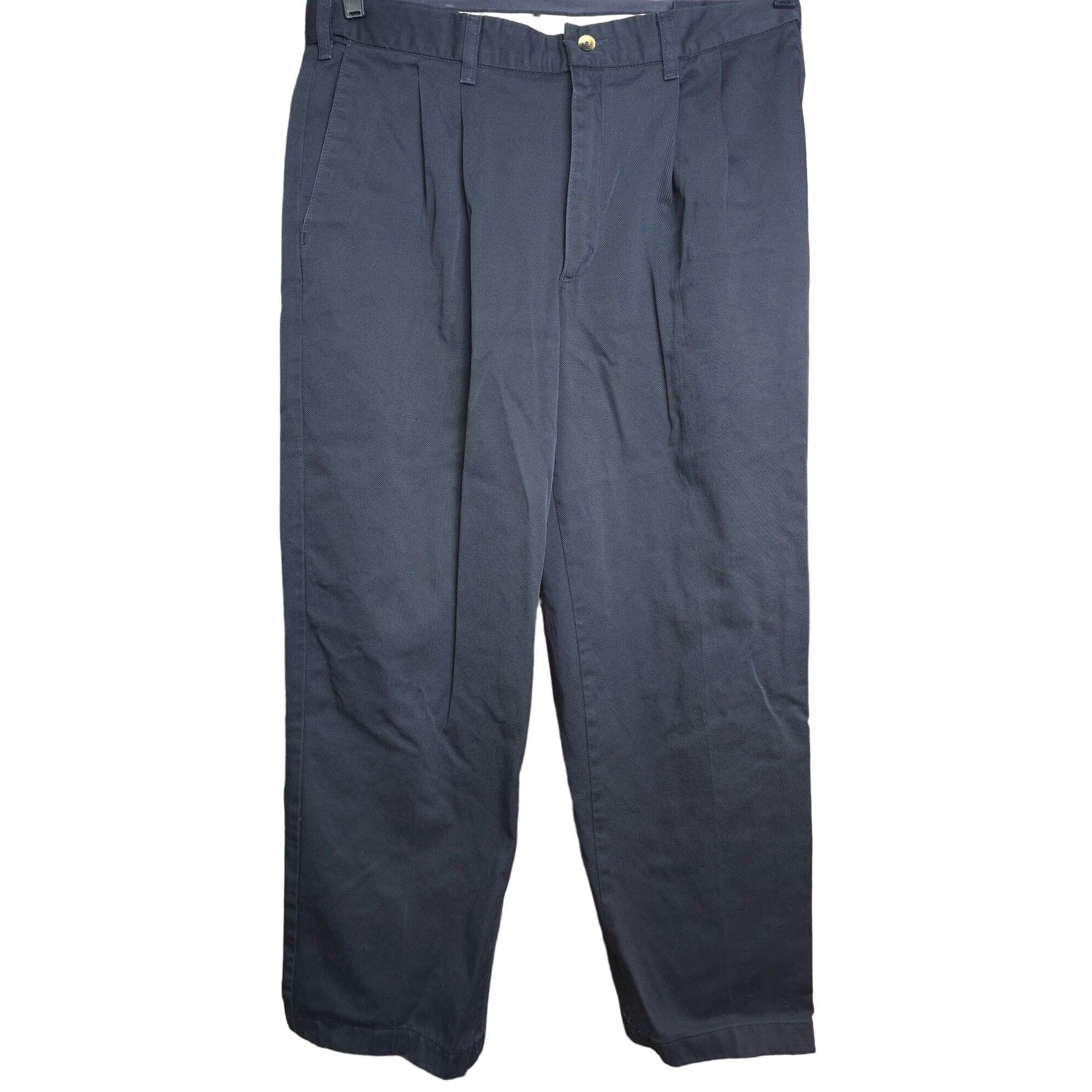 Wrangler Timber Creek By Wrangler Men's Black Pleated Chino expandabl Size US 34 / EU 50 - 1 Thumbnail