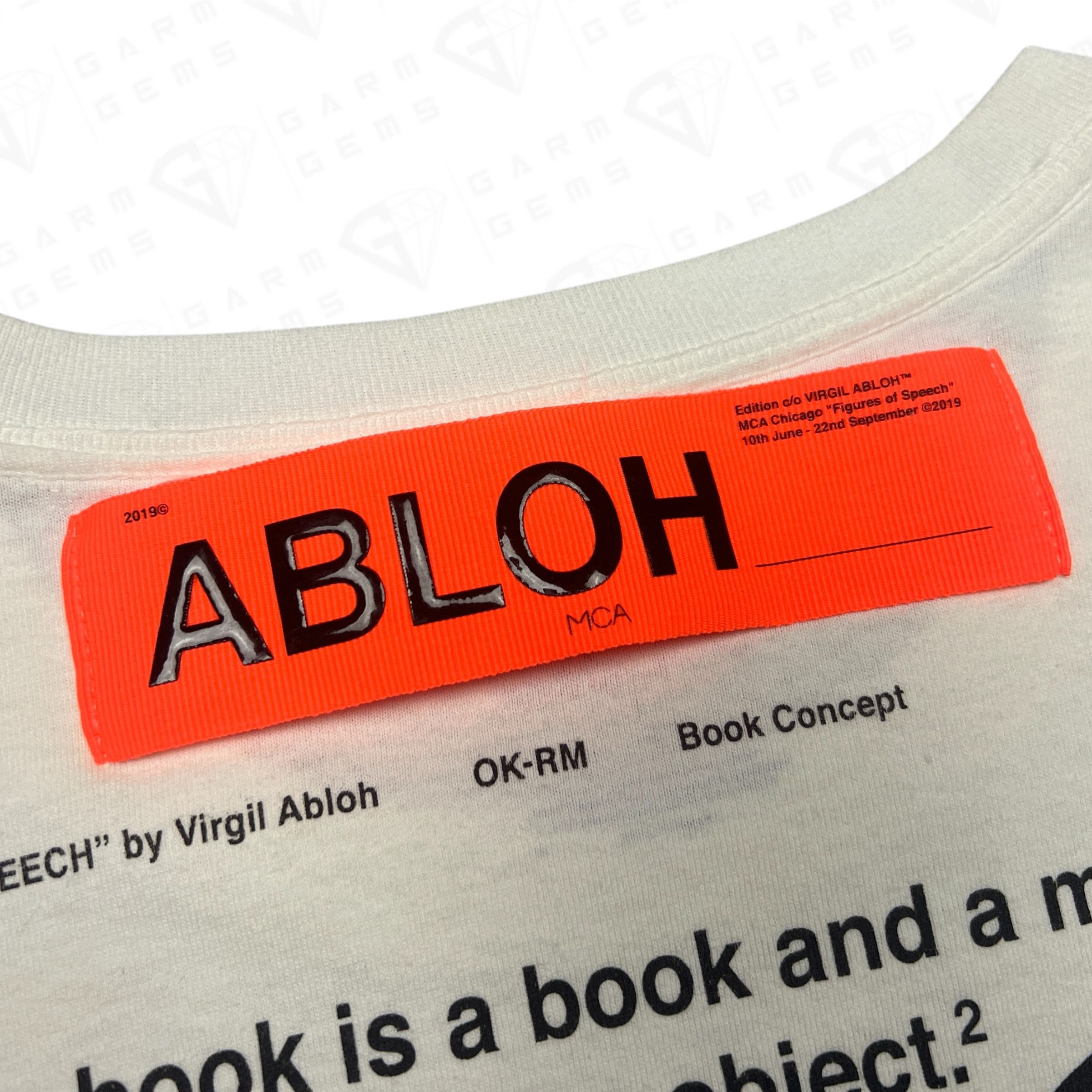 Virgil Abloh Virgil Abloh x MCA Chicago Figures of Speech FOS T-Shirt Size US L / EU 52-54 / 3 - 6 Thumbnail
