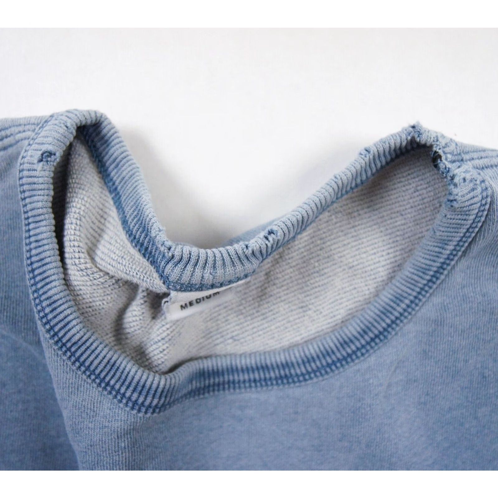 Edwin Edwin Women's Medium Blue Crewneck Sweatshirt Pullover Faded Casual Outdoor Size M / US 6-8 / IT 42-44 - 5 Thumbnail