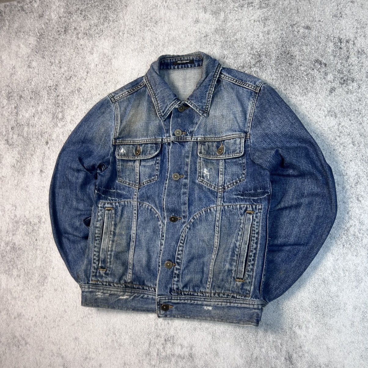 Dolce & Gabbana Streetwear 90's Dolce&Gabbana Wash Denim Jacket Japan Style Size US M / EU 48-50 / 2 - 1 Thumbnail