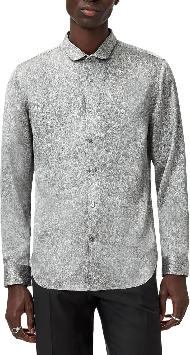John Varvatos Orchard Silk Shirt Size medium Size US M / EU 48-50 / 2 - 2 Thumbnail