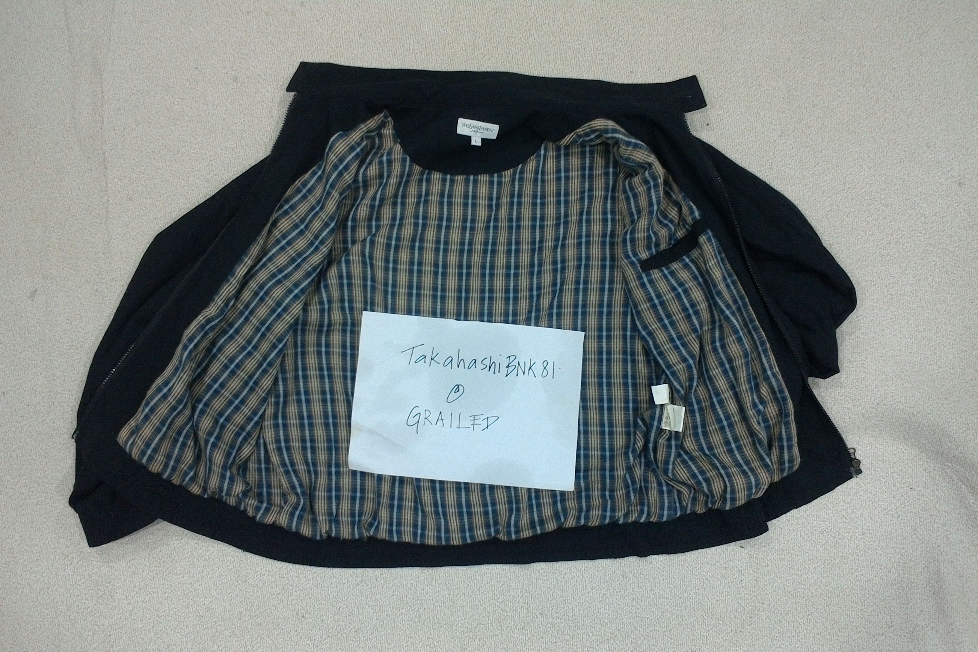 Japanese Brand × Yves Saint Laurent YSL pour homme Embordiery Big Logo Jacket Size US L / EU 52-54 / 3 - 9 Thumbnail