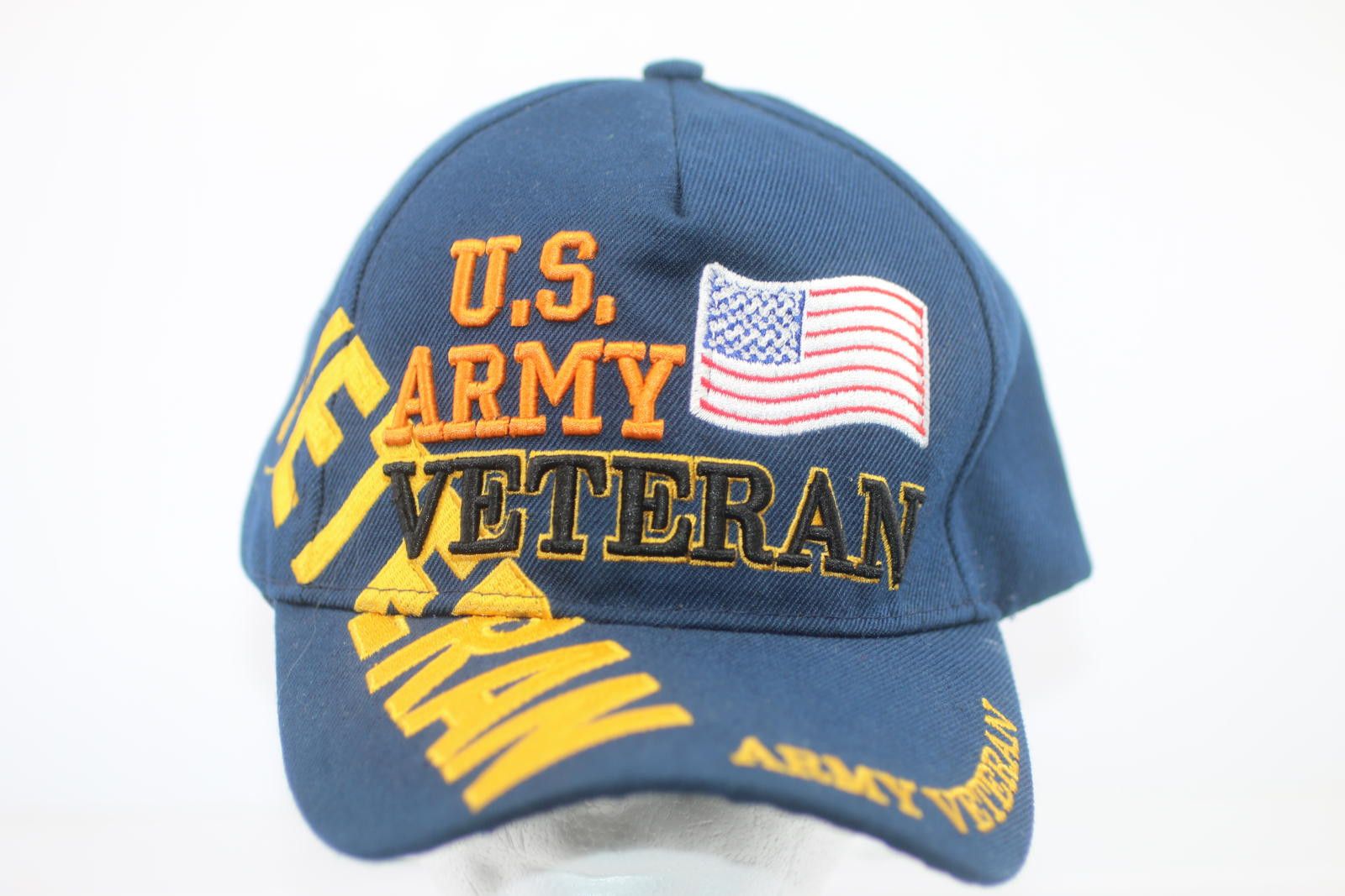 The Unbranded Brand U.S. Army Veteran Embroidered Navy Blue Cap Size ONE SIZE - 1 Thumbnail