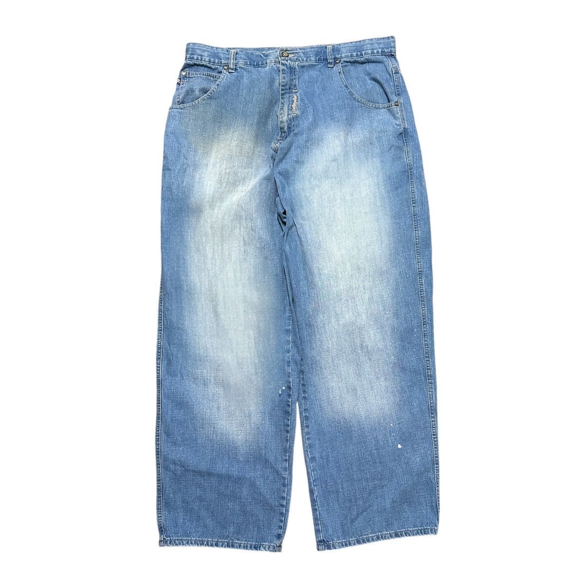 Pelle Pelle × Vintage Vintage 90s Pelle Pelle Baggy Blue Denim Jeans Size US 38 / EU 54 - 1 Thumbnail