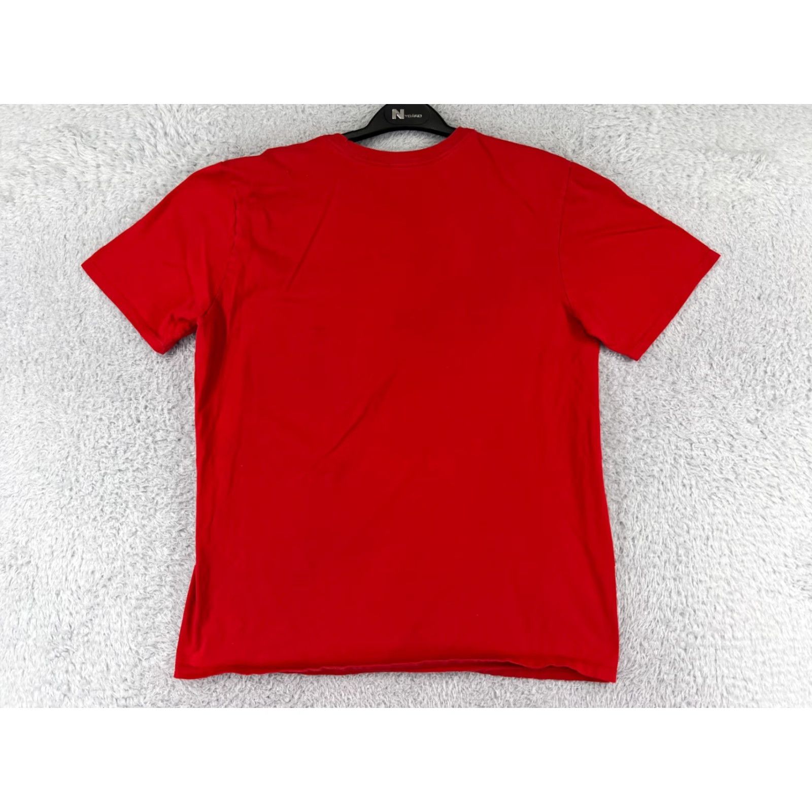 Nike Nike Shirt Mens Large Red Short Sleeve Swoosh Crew Neck Cotton Blend Athletic Size US L / EU 52-54 / 3 - 2 Thumbnail