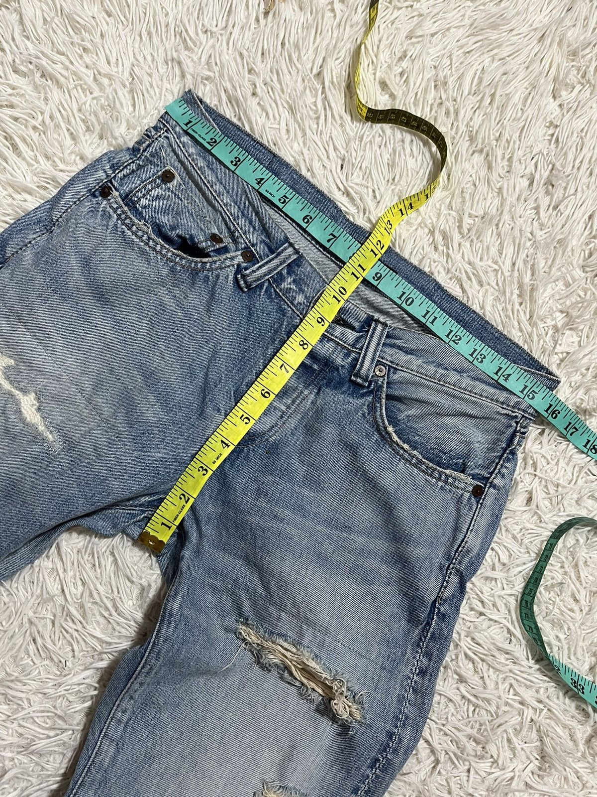 Japanese Brand × Vintage JOHNBULL JAPANESE BRAND DISTRESS SELVEDGE SLIM JEANS Size US 31 - 9 Thumbnail