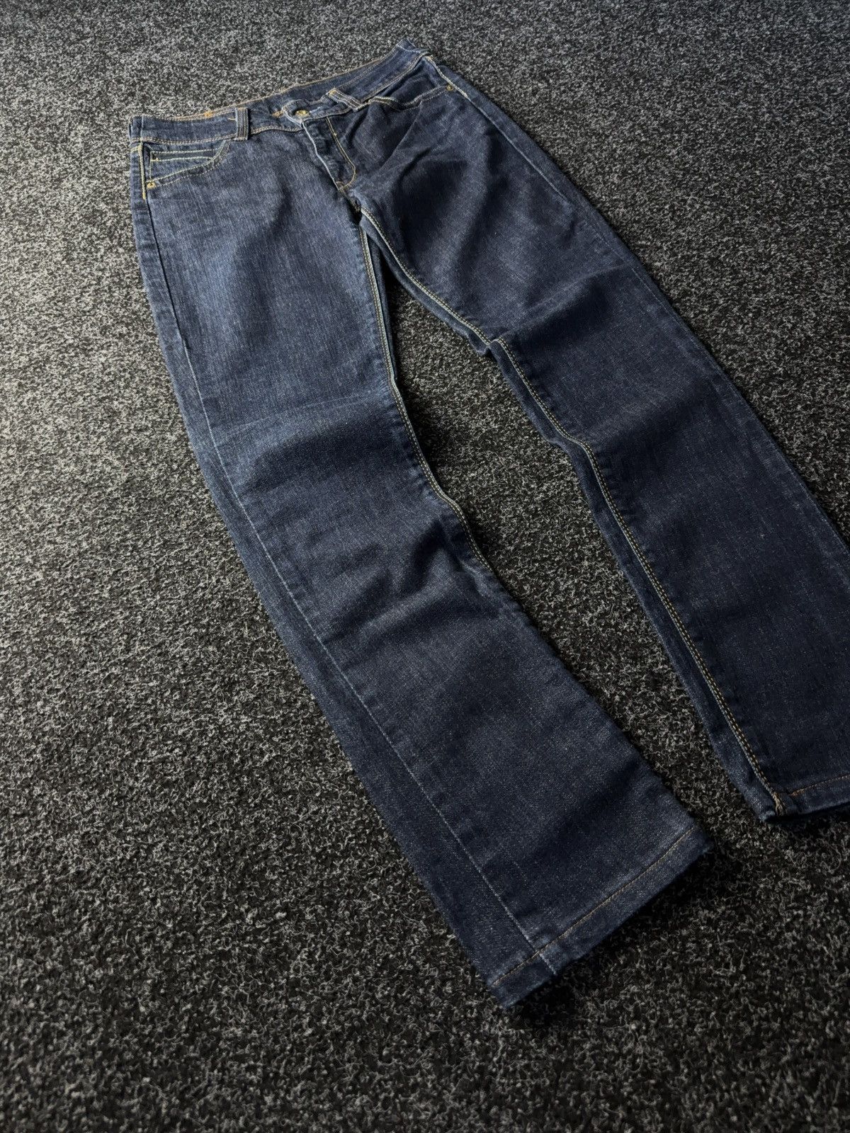 Levi's Y2K 00s Levi’s 417 Straight Fit Denim Jeans Dark Wash Size 30" / US 8 / IT 44 - 2 Thumbnail
