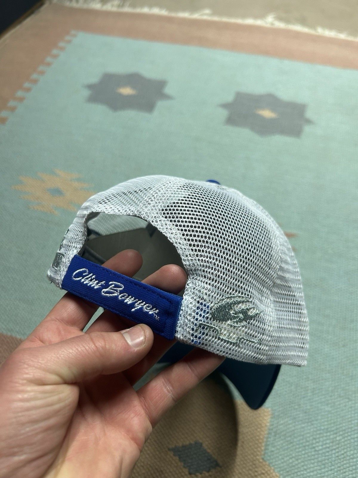Vintage Clint Bowyer Strapback hat nascar racing peak oil patch NOS Size ONE SIZE - 4 Thumbnail
