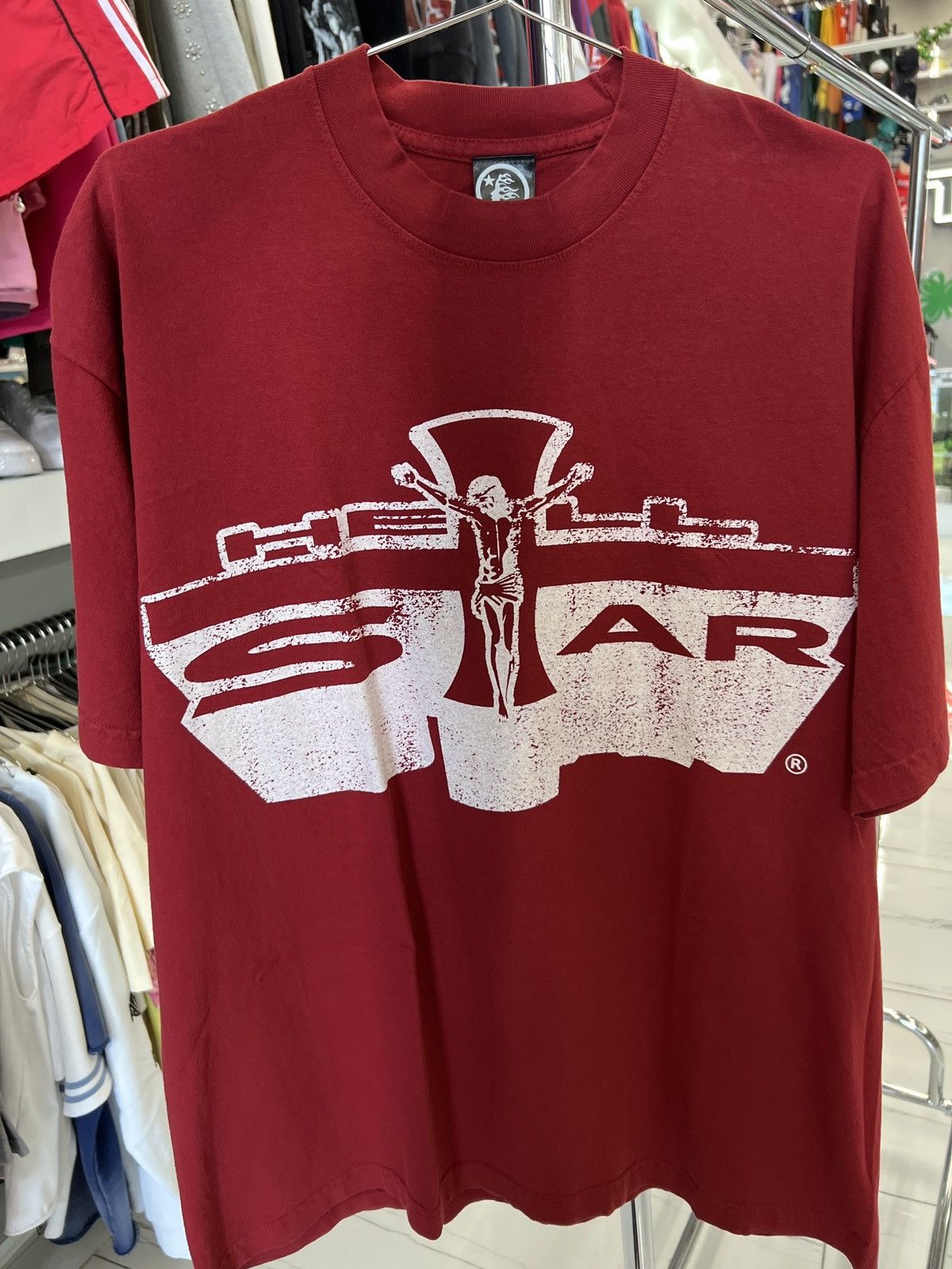 HELLSTAR Jesus Emblem Tee Blood Red Size US L / EU 52-54 / 3 - 1 Thumbnail