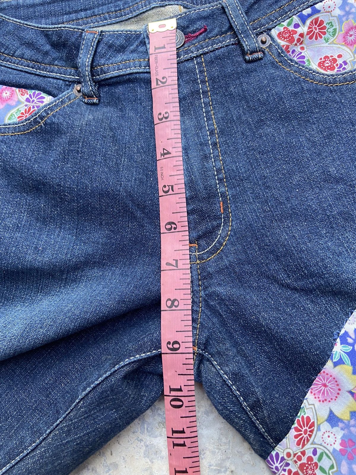 Beauty Beast × Hysteric Glamour × Japanese Brand Vtg denim flare stripe floral cross Size 27" / US 4 / IT 40 - 12 Thumbnail