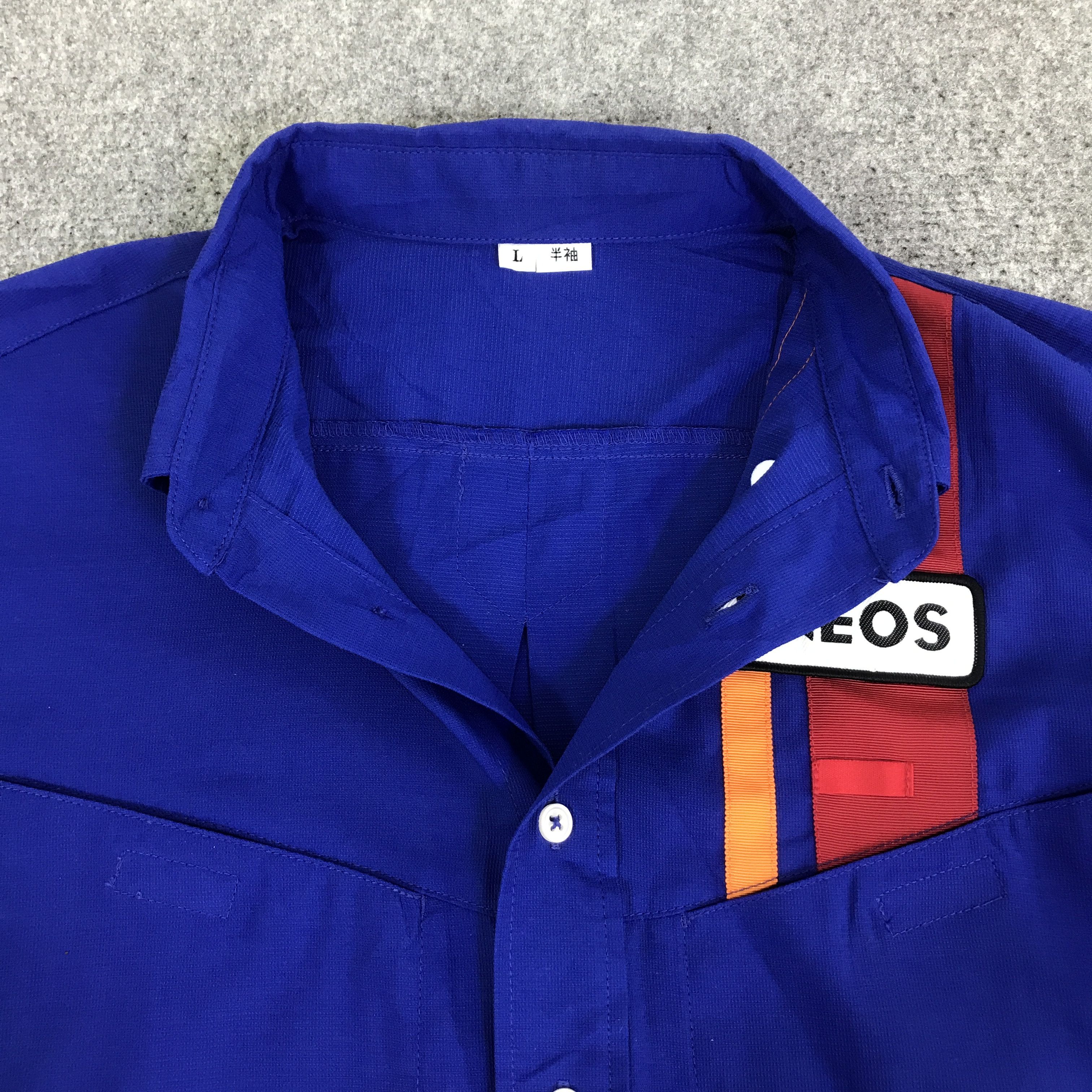 Japanese Brand eneos oil japan button up t-shirt K117B1 Size US L / EU 52-54 / 3 - 6 Thumbnail