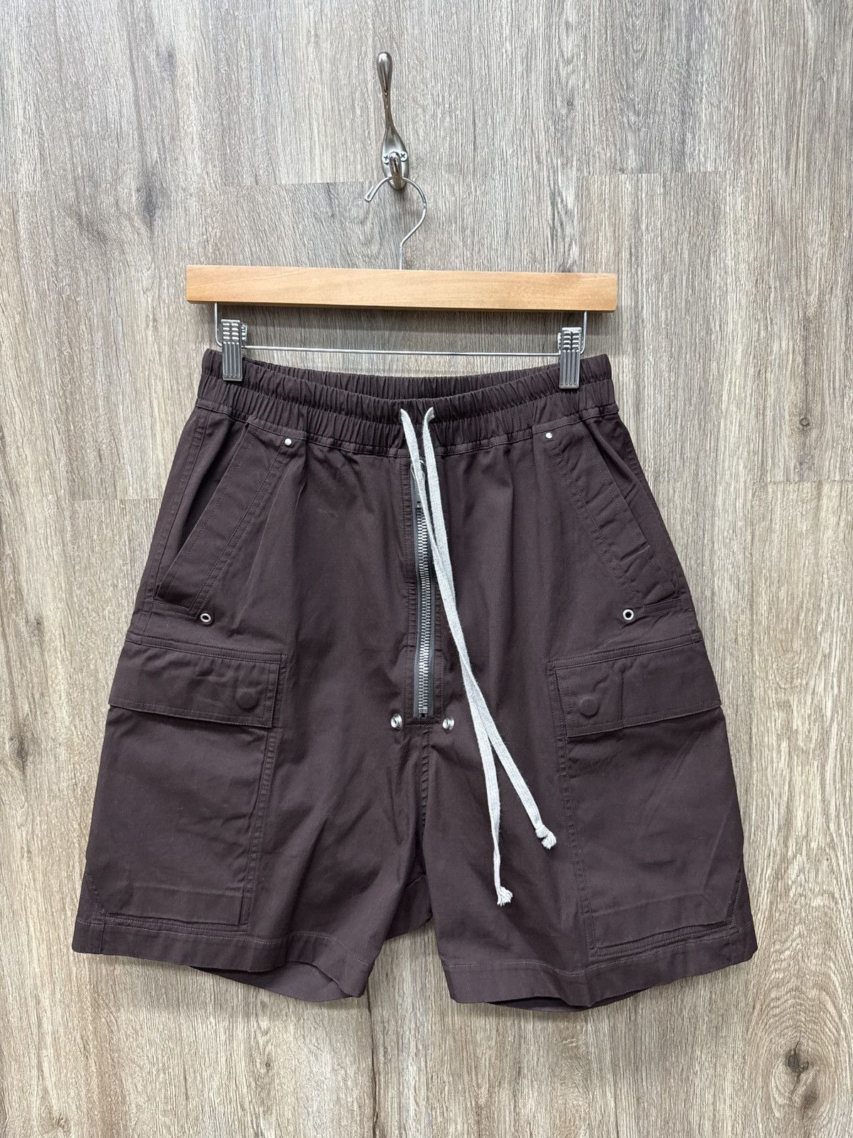 Pre-owned Rick Owens Rick Owen Cargo Brown Shorts In Black