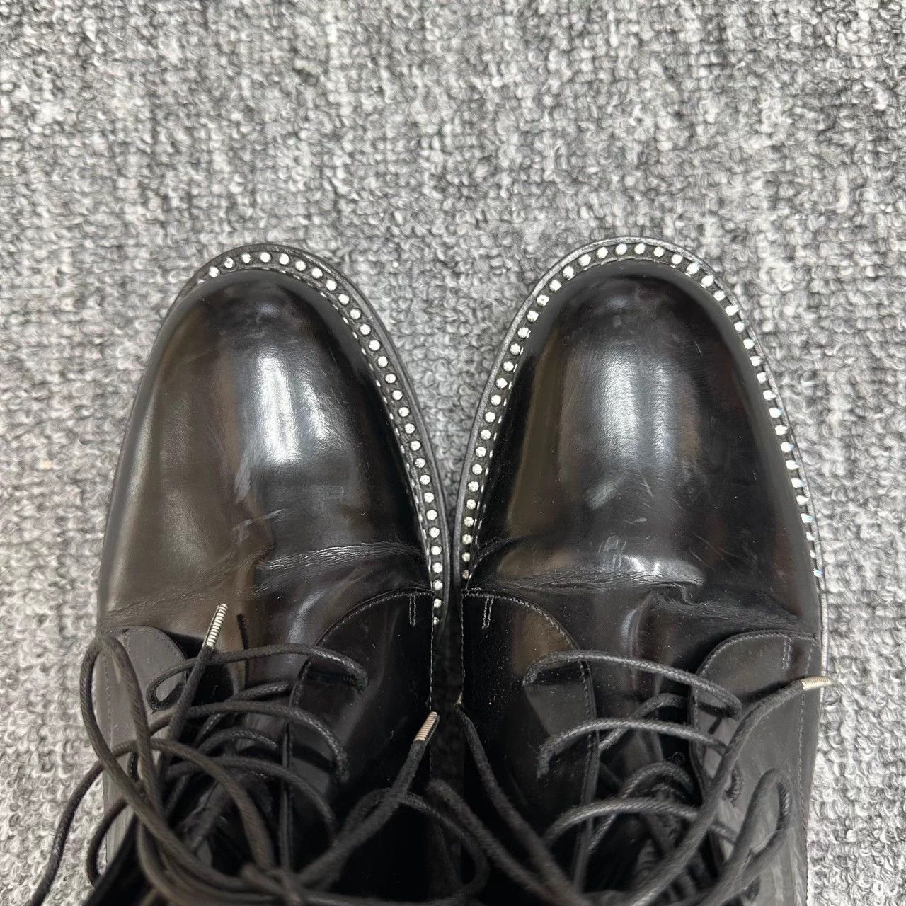 Dior Dior black rhinestone-studded combat boots Size US 6 / IT 36 - 5 Thumbnail