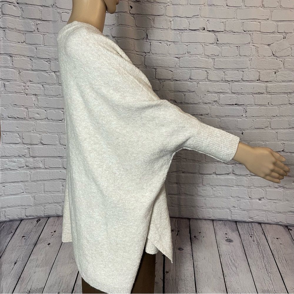 Lou & Grey New Lou & Grey Dolman Sleeve Poncho Textured Knit Beige Swe Size S / US 4 / IT 40 - 4 Thumbnail