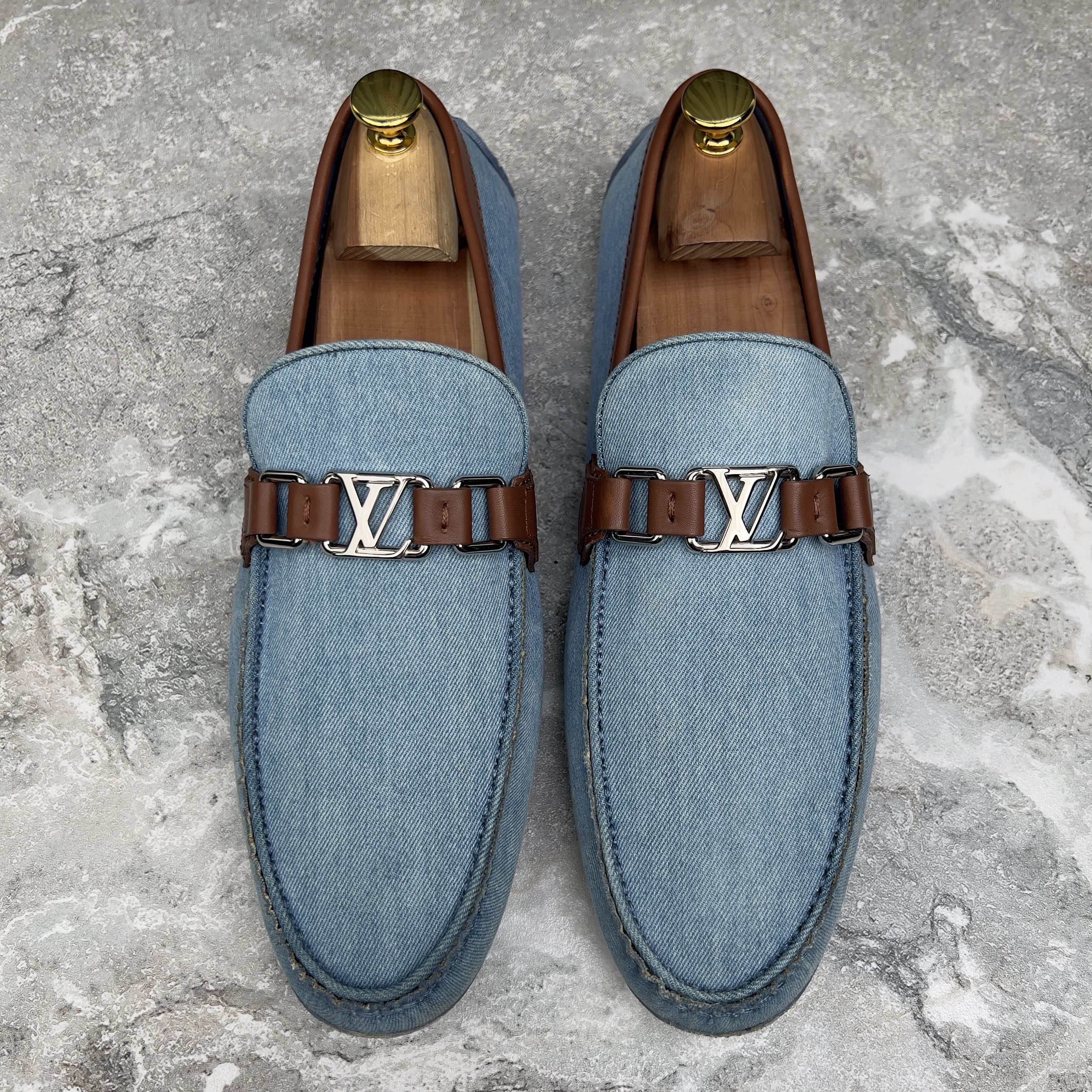 Louis Vuitton Louis Vuitton Monte Carlo Driving Moccasin Denim Size US 10.5 / EU 43-44 - 4 Thumbnail