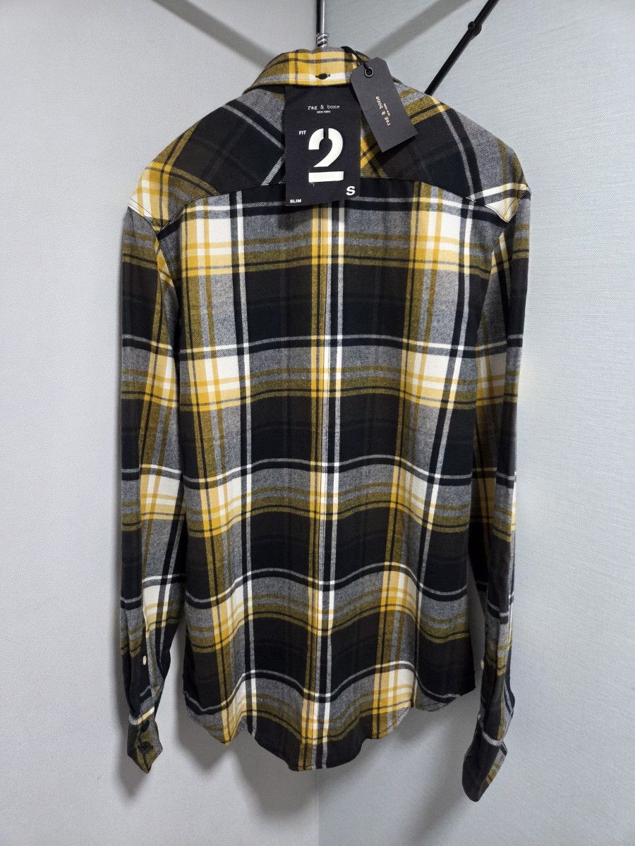Rag & Bone Rag & Bone Black and Yellow Fit 2 Tomlin Shirt (Brand New) Size S / US 4 / IT 40 - 5 Thumbnail