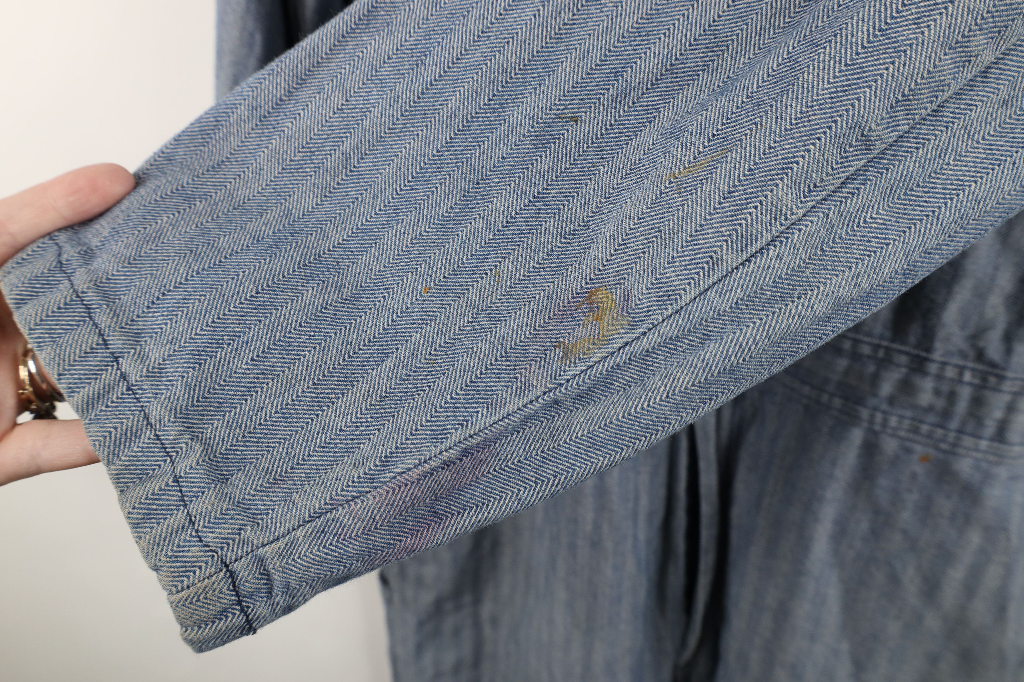 Walls Vintage 70s 80s Walls HBT Herringbone Twill Coveralls Bibs Size US 36 / EU 52 - 17 Thumbnail