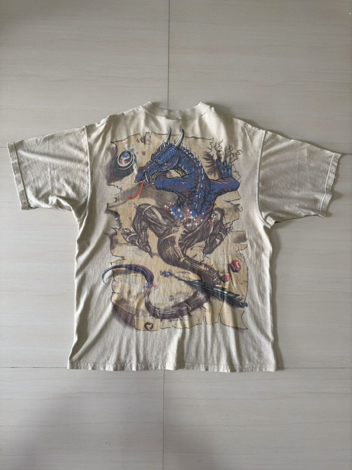 Liquid Blue 1997 Draco Horriblis Orbit Dragon 90s VTG Liquid Blue Shirt Size US L / EU 52-54 / 3 - 2 Thumbnail