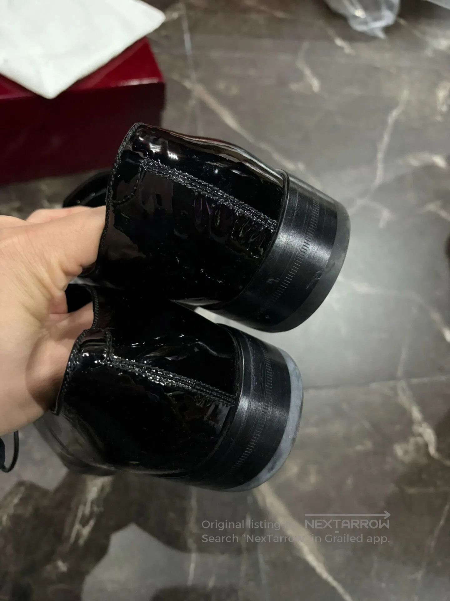Gucci Gucci Men's Patent Leather Low. Size US 8 / EU 41 - 5 Thumbnail