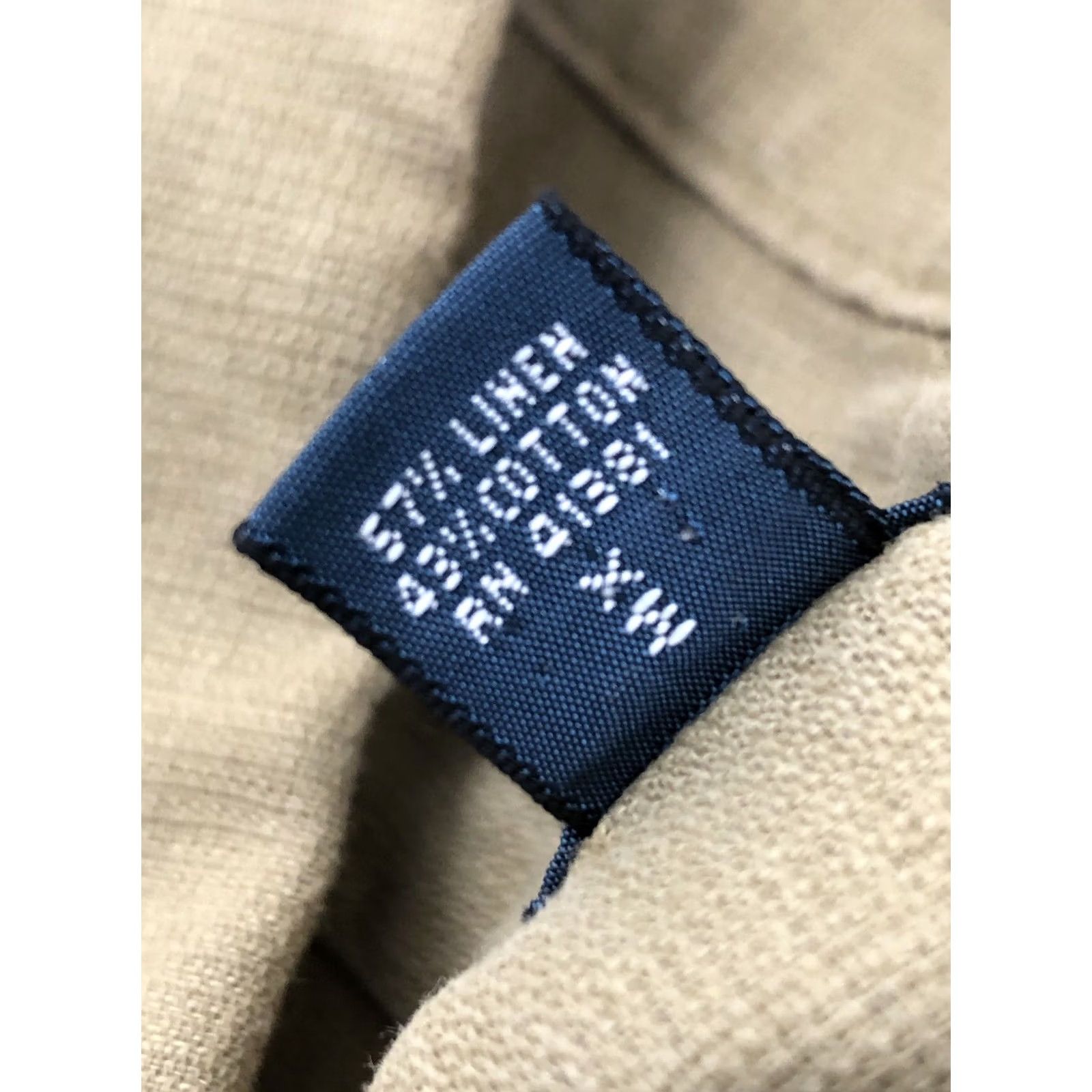 Polo Ralph Lauren Polo / Ralph Lauren Shirt Linen Blend Mens Lg Classic Safari Shirt Light Brown, Short Sleeve, Button-Up Size US L / EU 52-54 / 3 - 6 Thumbnail