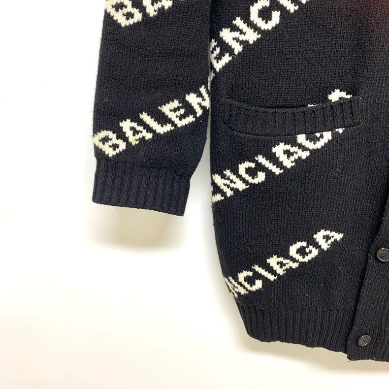 Balenciaga Balenciaga Black and white bullet screen full print cardiga Size US S / EU 44-46 / 1 - 5 Thumbnail