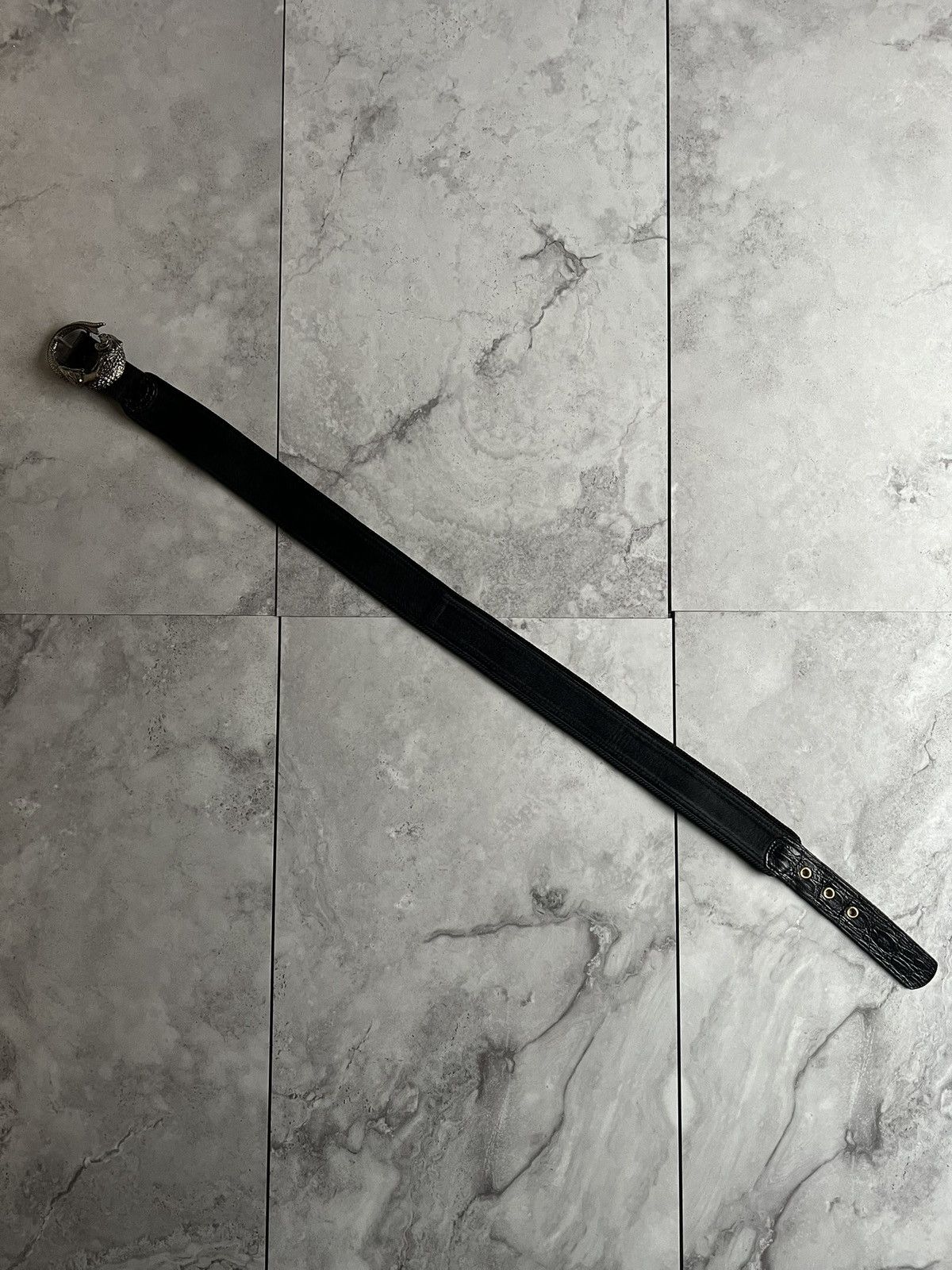 Roberto Cavalli Roberto Cavalli Silver Claw Calfskin Belt Size ONE SIZE - 5 Thumbnail