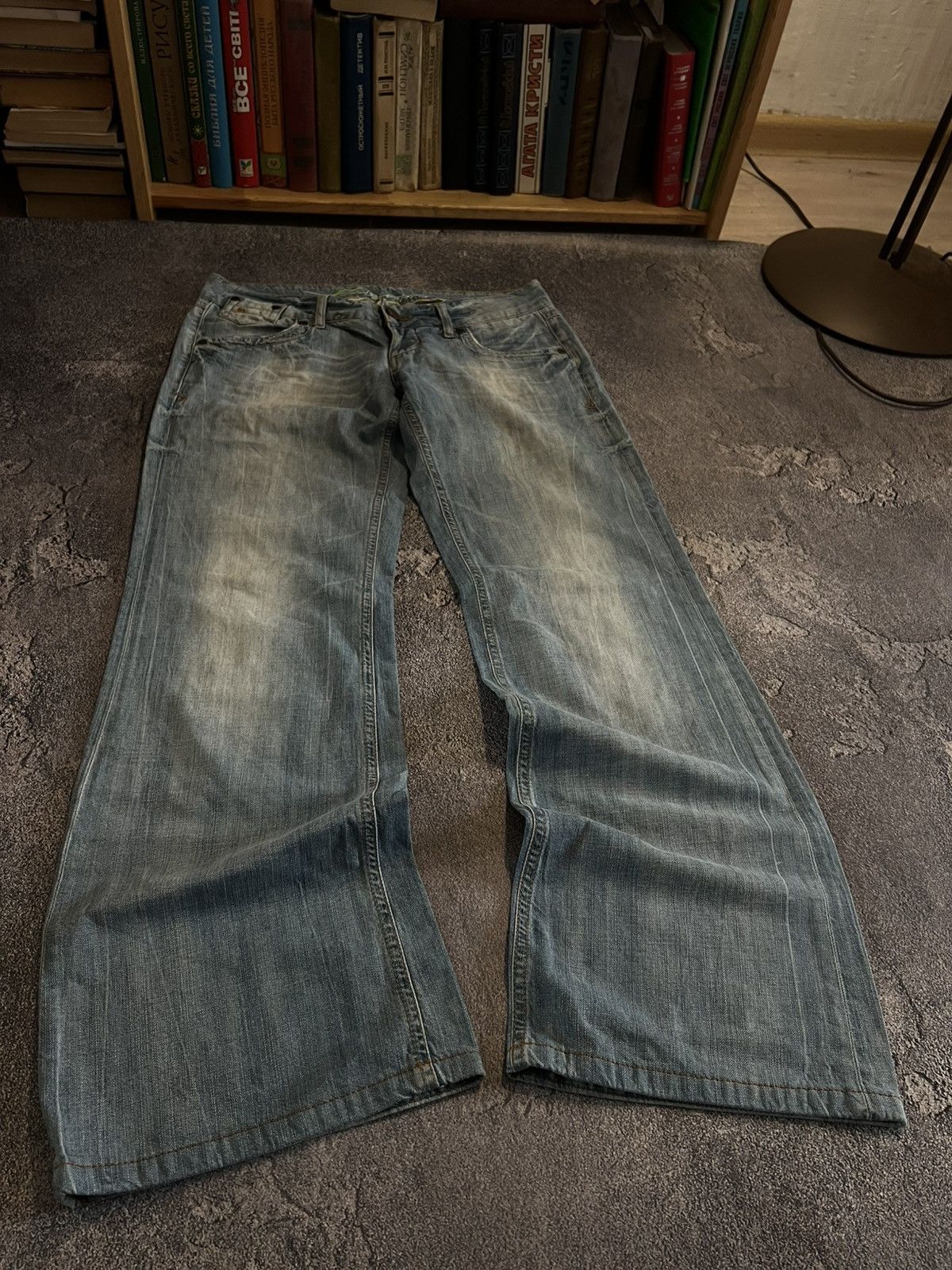Japanese Brand SWAG Light Wash Flare Y2K Jeans / Archive Number Nine Style Size US 34 / EU 50 - 1 Thumbnail