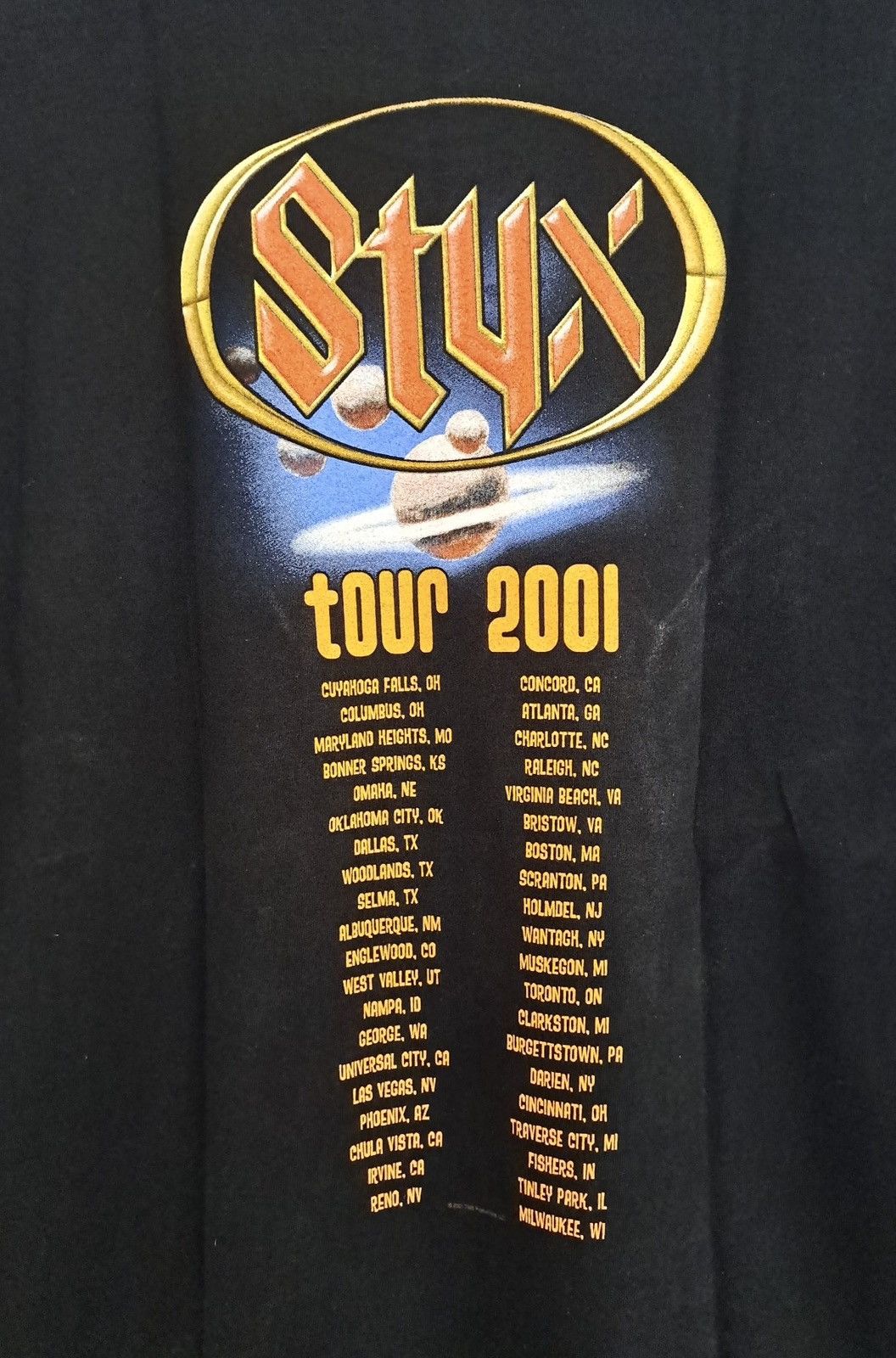 Band Tees STYX x Vintage Tour T-Shirt 2001 Size US L / EU 52-54 / 3 - 4 Thumbnail