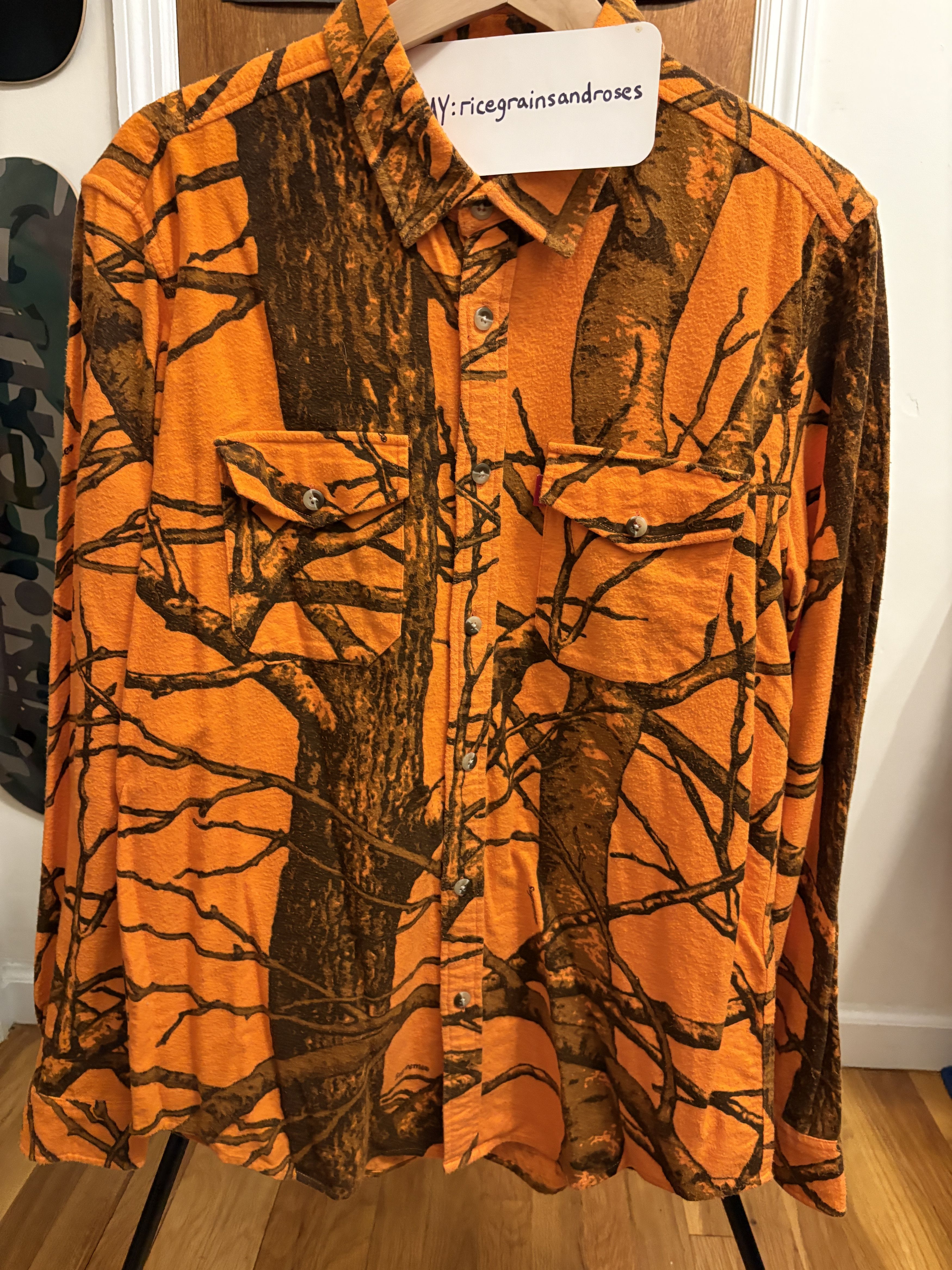 Supreme SUPREME FALL WINTER REAL TREE CHAMOIS FLANNEL BUTTON MEDIUM Size US M / EU 48-50 / 2 - 1 Thumbnail