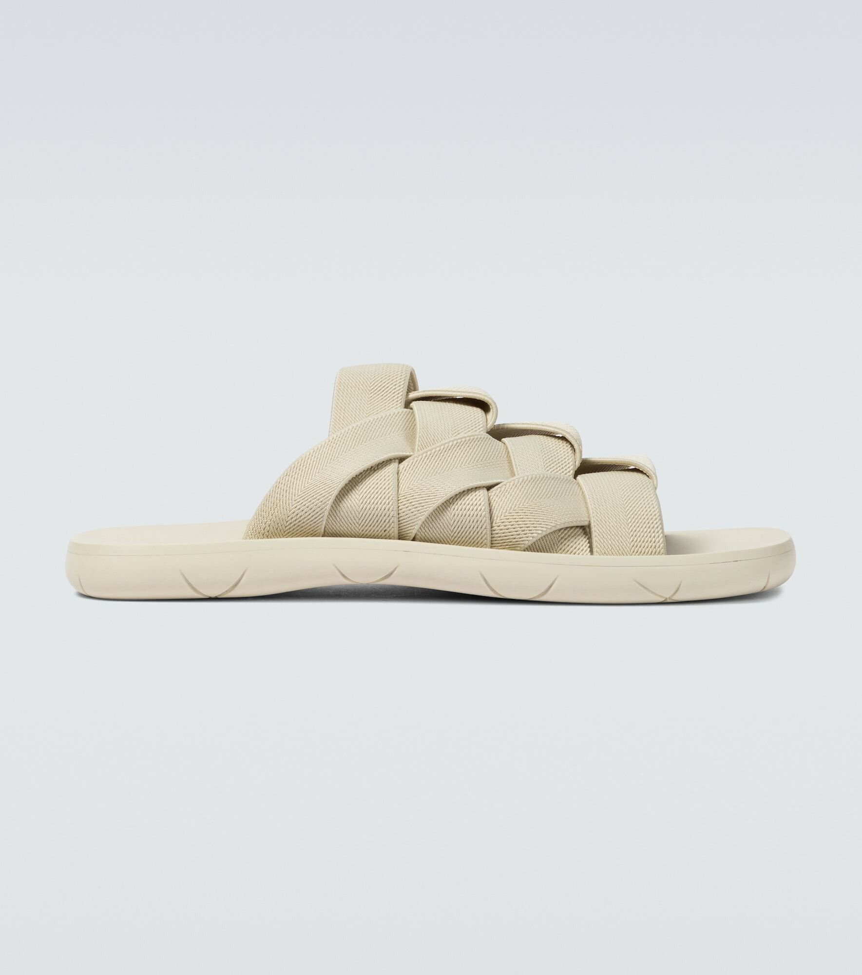 image of Bottega Veneta O1Loc1C0324 881402 Plat Slides In Beige, Men's (Size 10)