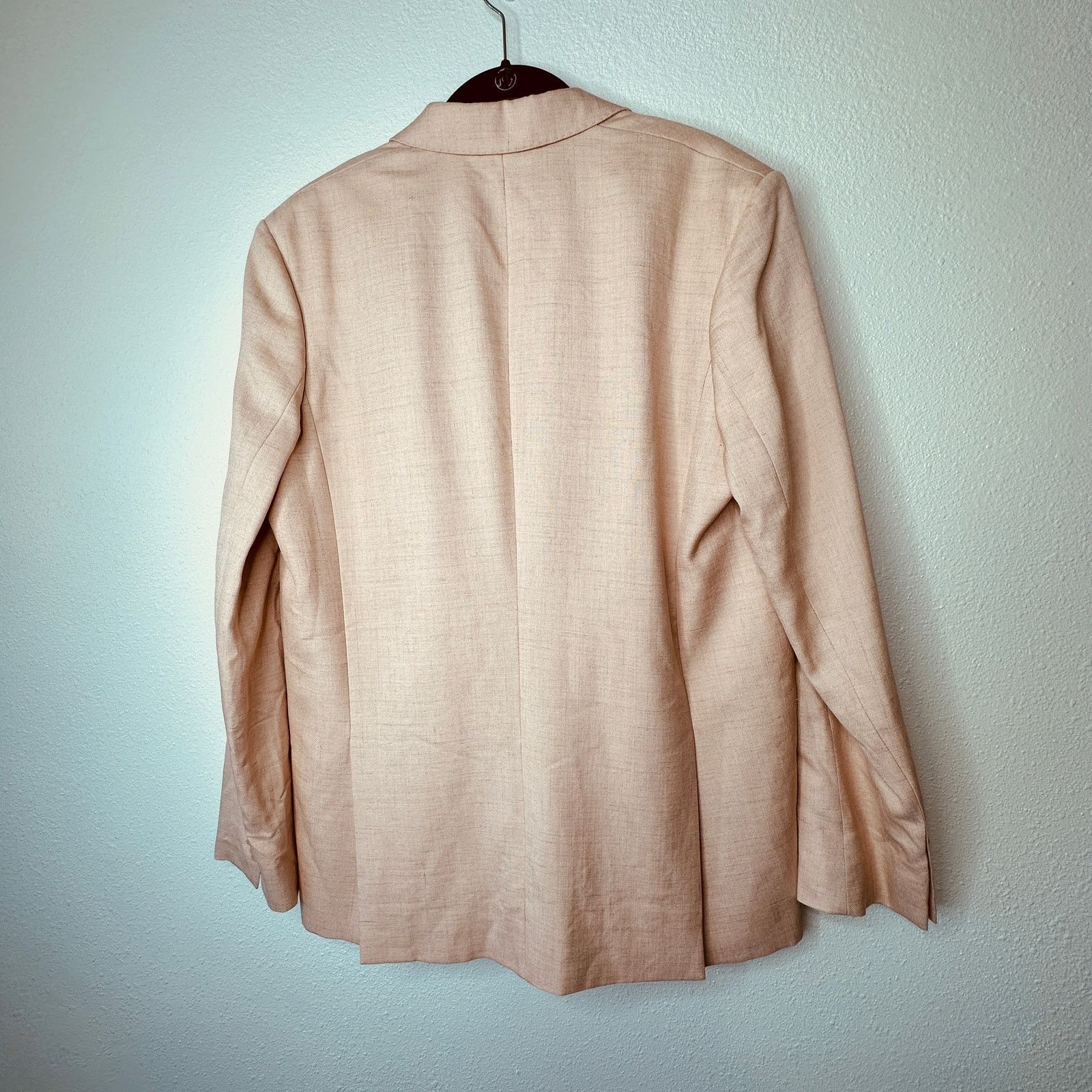 Stella McCartney Stella McCartney Peach Front Button Viscose Linen Blazer 42 Size XL / US 12-14 / IT 48-50 - 5 Thumbnail