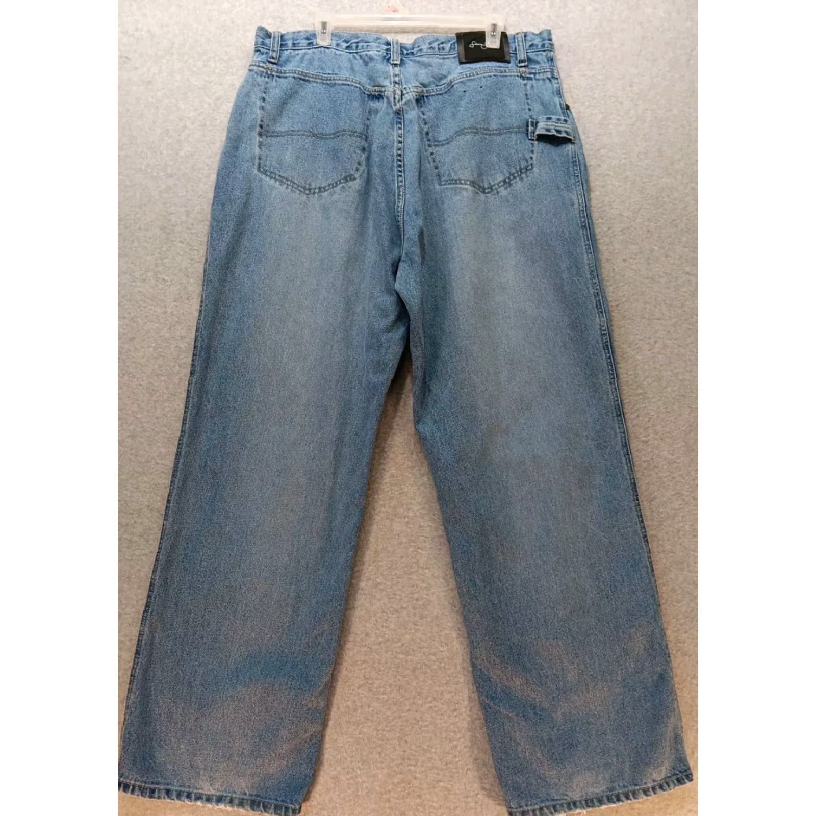 Sean John VINTAGE Sean John Jeans 38x32 Blue Denim Wide-Leg Hip Hop Street Wear Mens Jeans Size US 38 / EU 54 - 2 Thumbnail