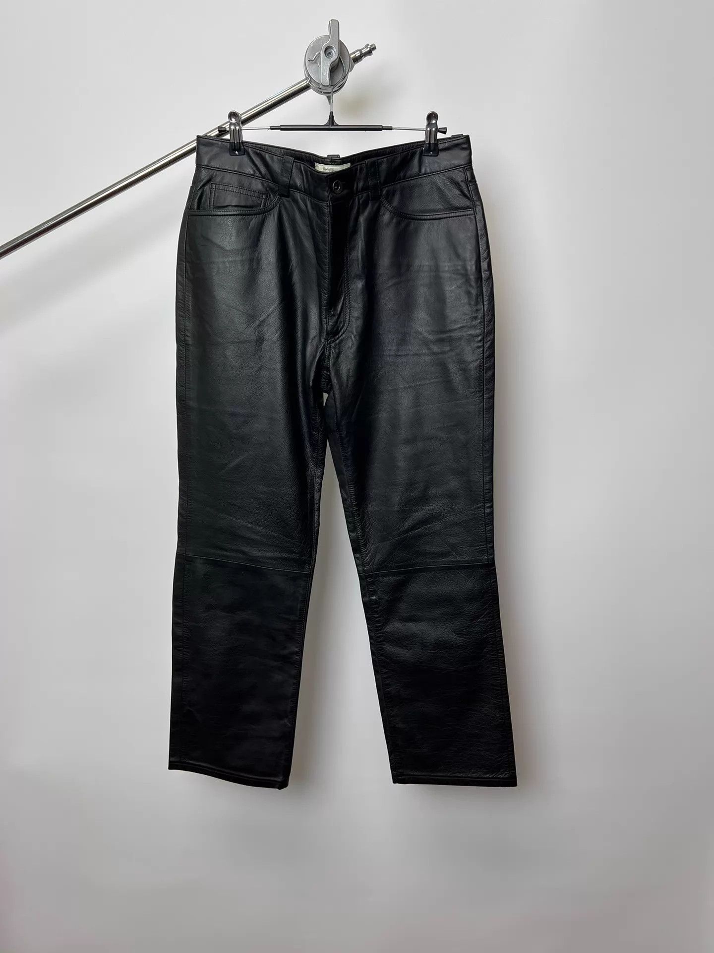 Yohji Yamamoto Yohji Yamamoto aar cowhide leather pants Size US 38 / EU 54 - 1 Thumbnail