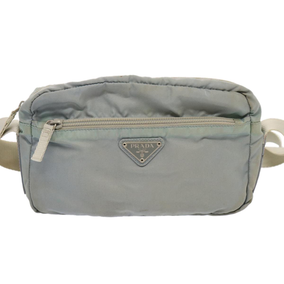 Prada Tessuto Blue Synthetic Shoulder Bag (Pre-Owned) Size ONE SIZE - 1 Thumbnail