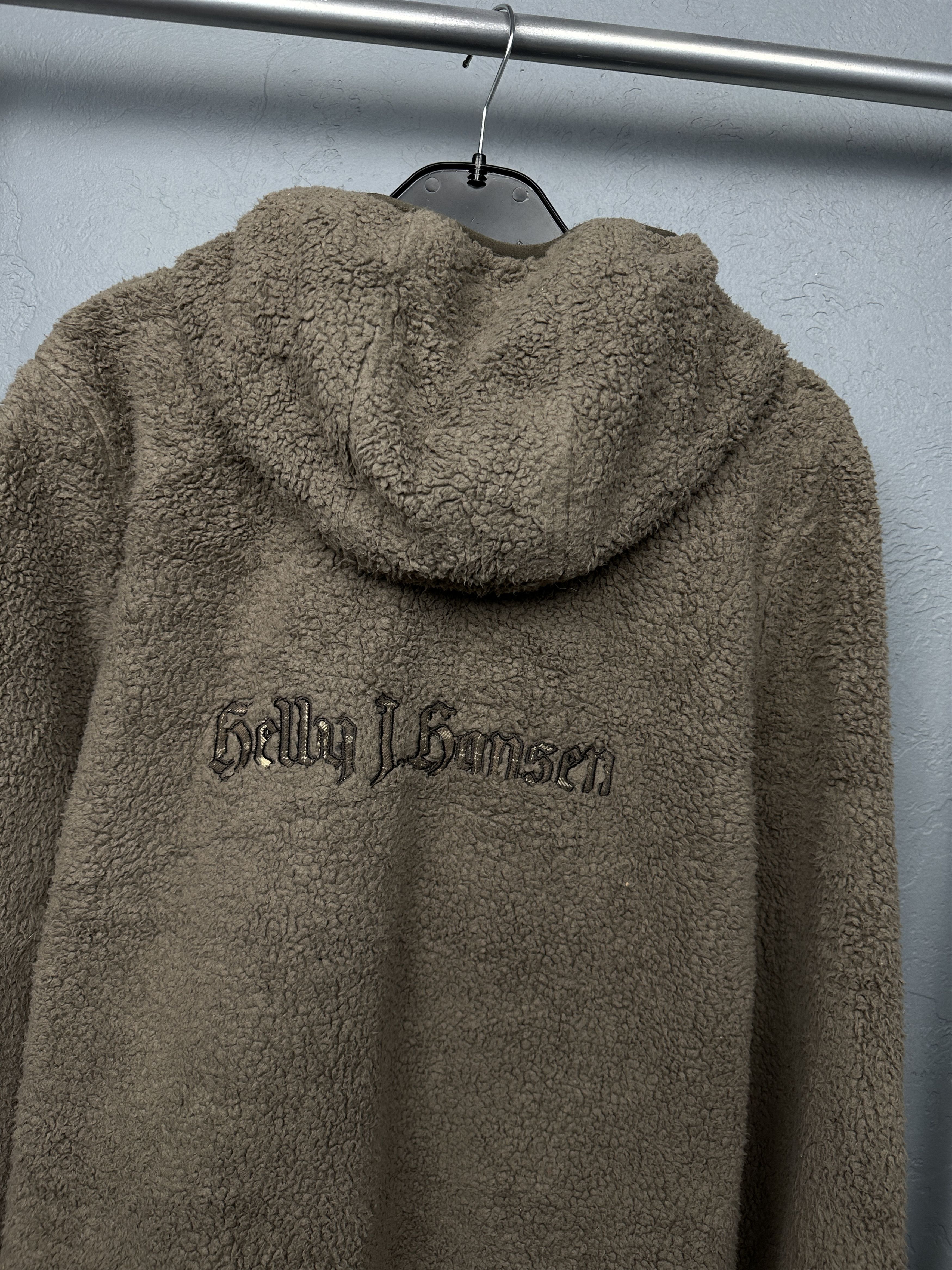 Helly Hansen × Vintage Helly Hansen Vintage Mens Teddy Sherpa Fleece Jacket Hoodie Size US L / EU 52-54 / 3 - 8 Thumbnail