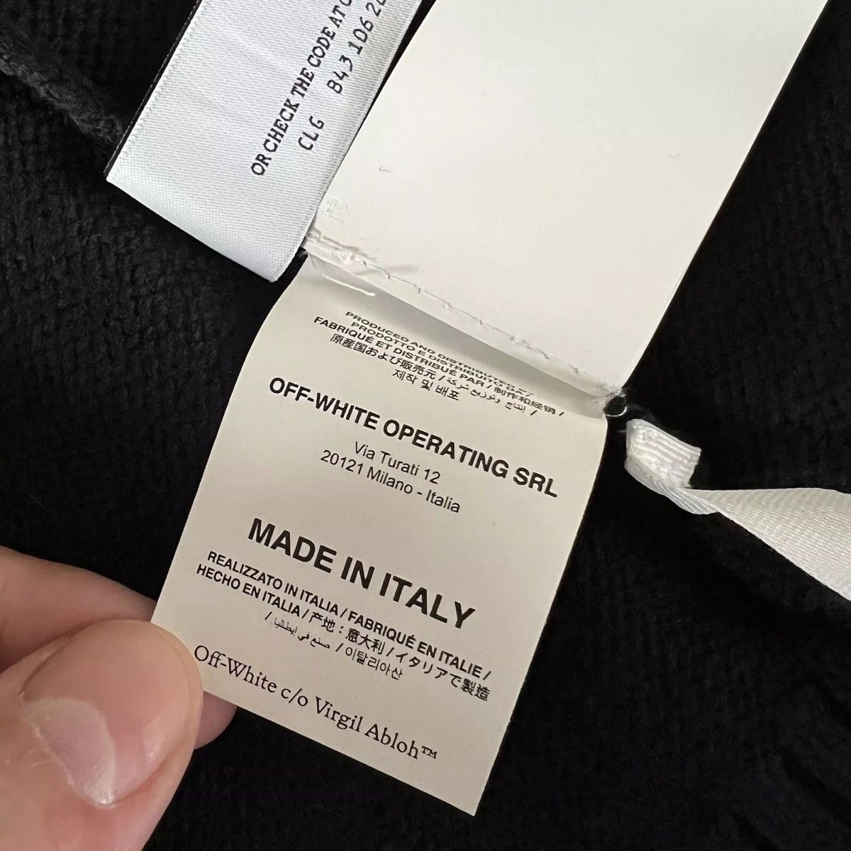 Off-White OFF-WHITE c/o Virgil Abloh Diagonal Full Zip Knit Hoodie Size US L / EU 52-54 / 3 - 8 Thumbnail