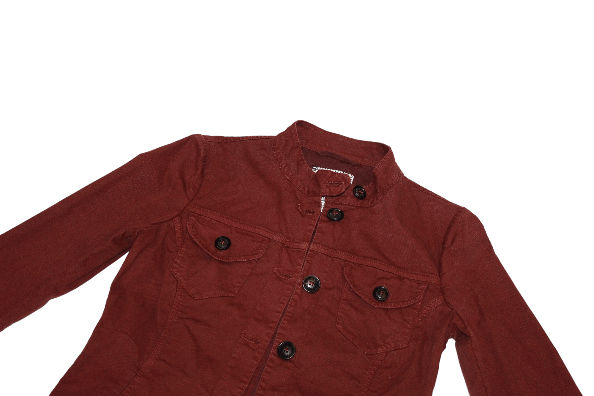 Barena Venezia Romito manifatture buttons up grandad-colllar twill jacket Size US XS / EU 42 / 0 - 4 Thumbnail