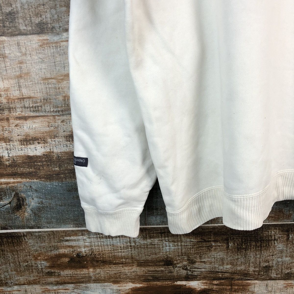 Hiroko Koshino Homme Hiroko Koshino Homme White Sweatshirt #A2289 Size US L / EU 52-54 / 3 - 5 Thumbnail