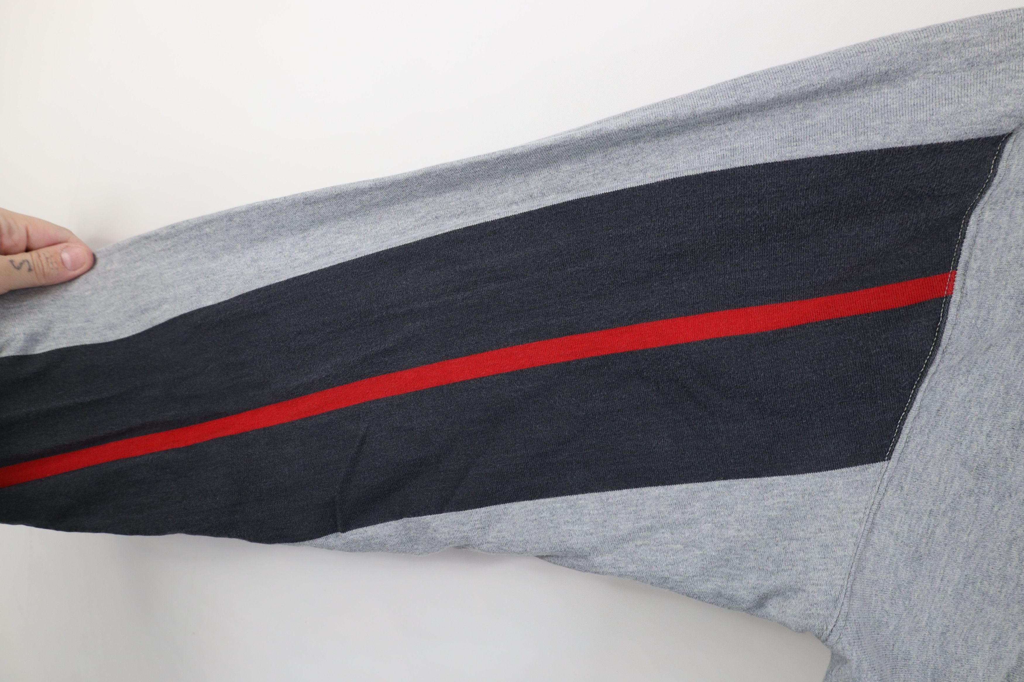 Vintage Vintage 90s Streetwear Long Sleeve Rugby Polo Shirt Gray Size US XL / EU 56 / 4 - 8 Thumbnail